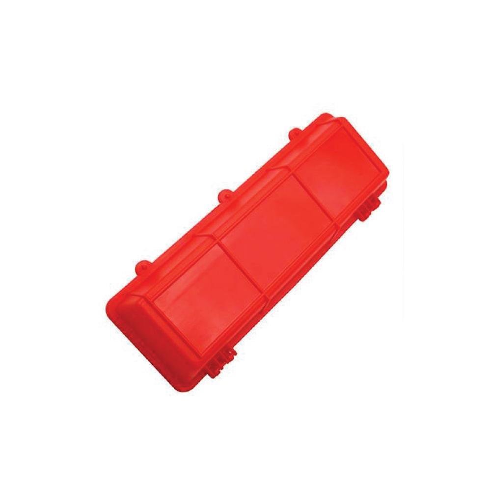 30cm Red Plastic Poultry Feeder with 14 Holes for Chickens