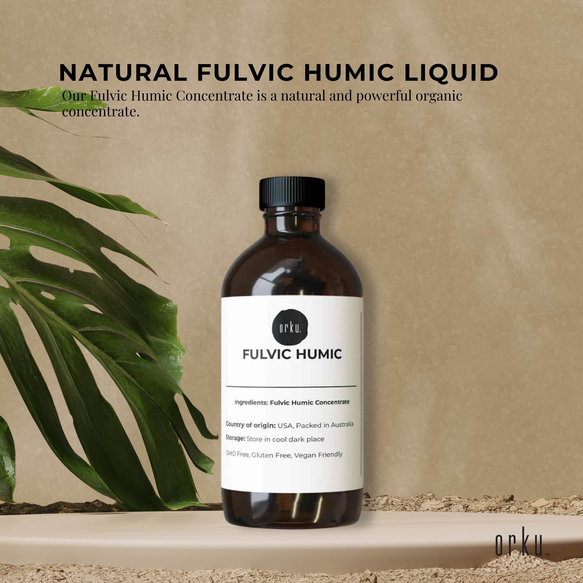 High pH Fulvic Humic Acid Liquid Concentrate, 100ml