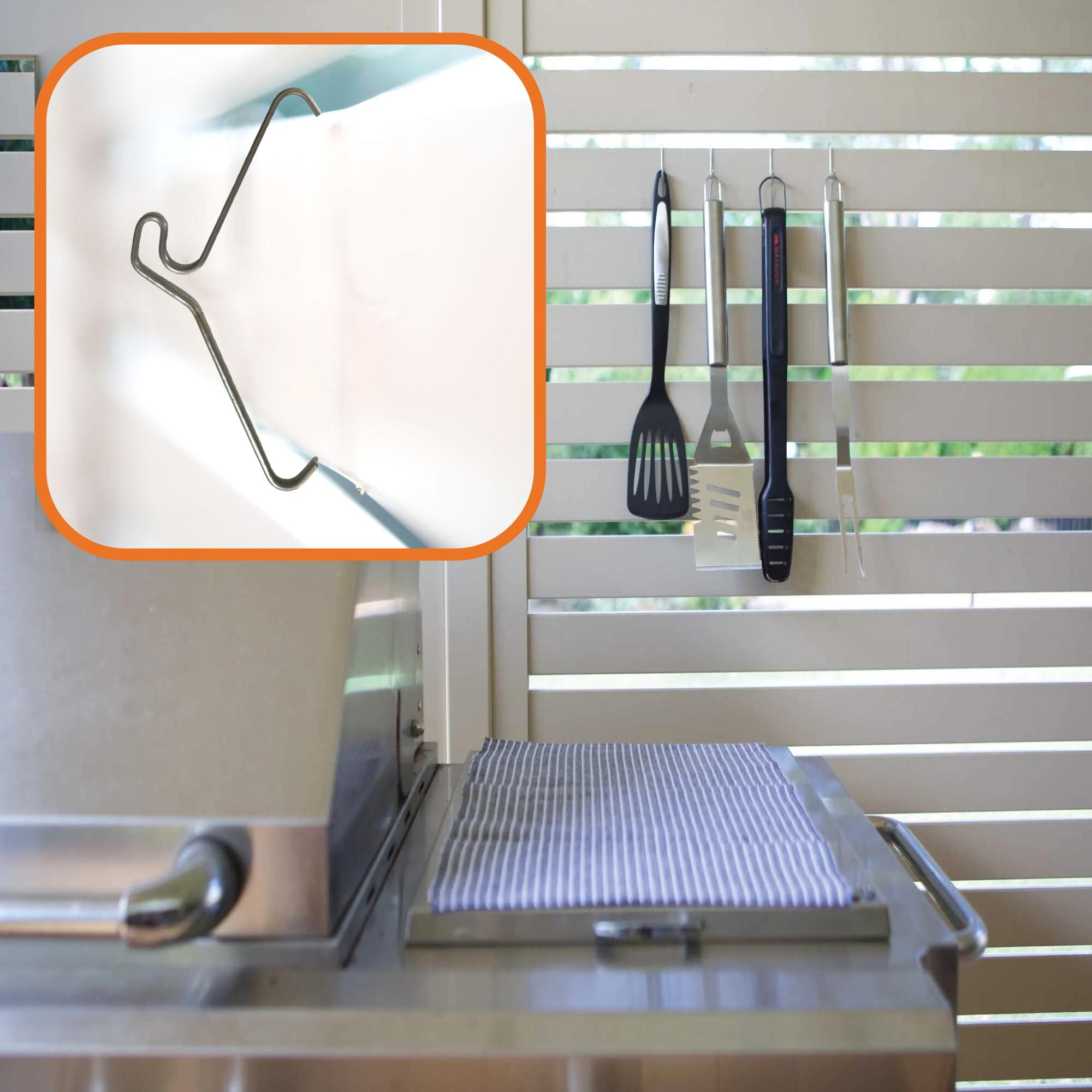 10 Pack 155-165mm 6-6.5" Brick Hooks - Wall Clips Hangers For Pictures Plants