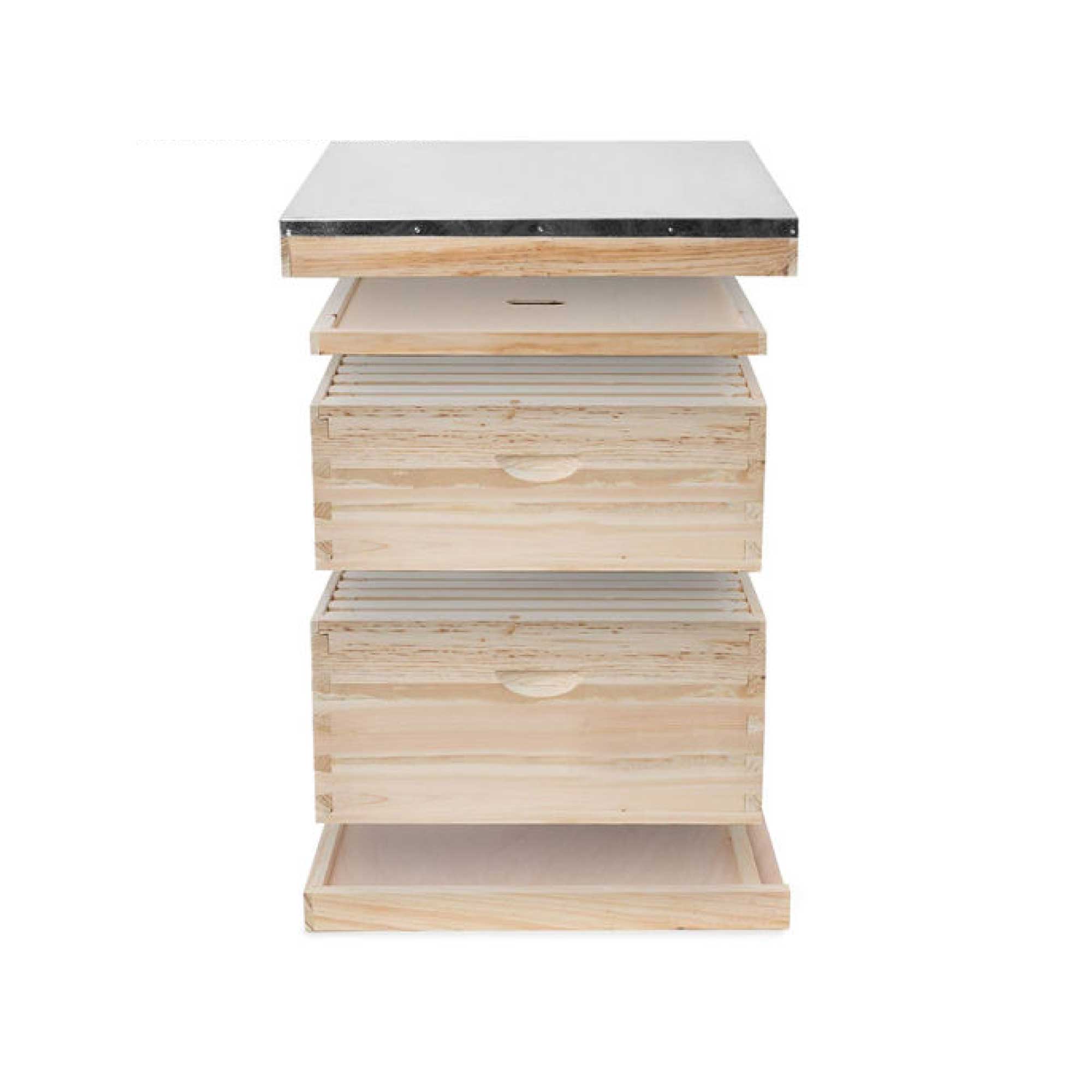 High Grade Pine 20 Frame Double Beehive - Langstroth Bee Hive