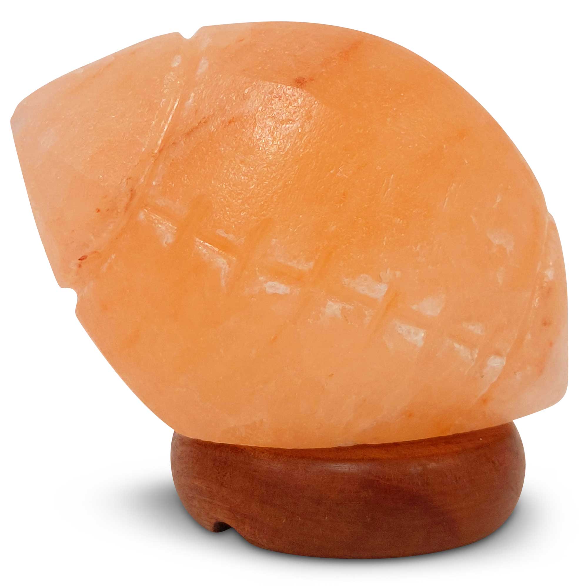 Handcrafted Rugby Shape Himalayan Pink Salt Lamp 12V 12W