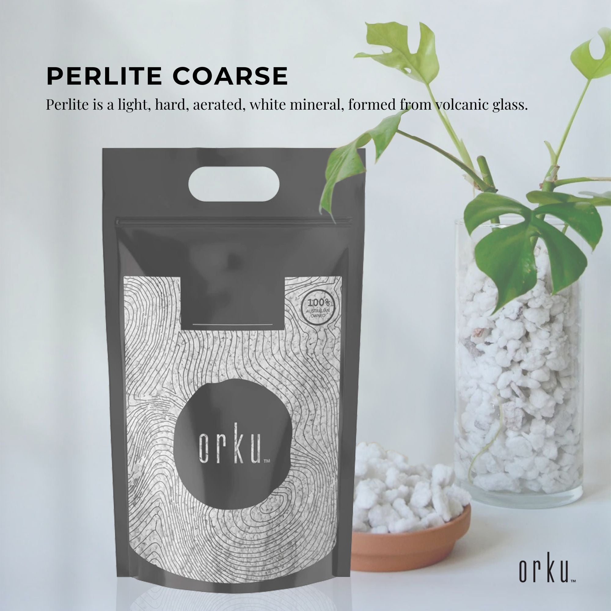 Ultra-light 20L Coarse Perlite Soil Mix for Plants and Hydroponics