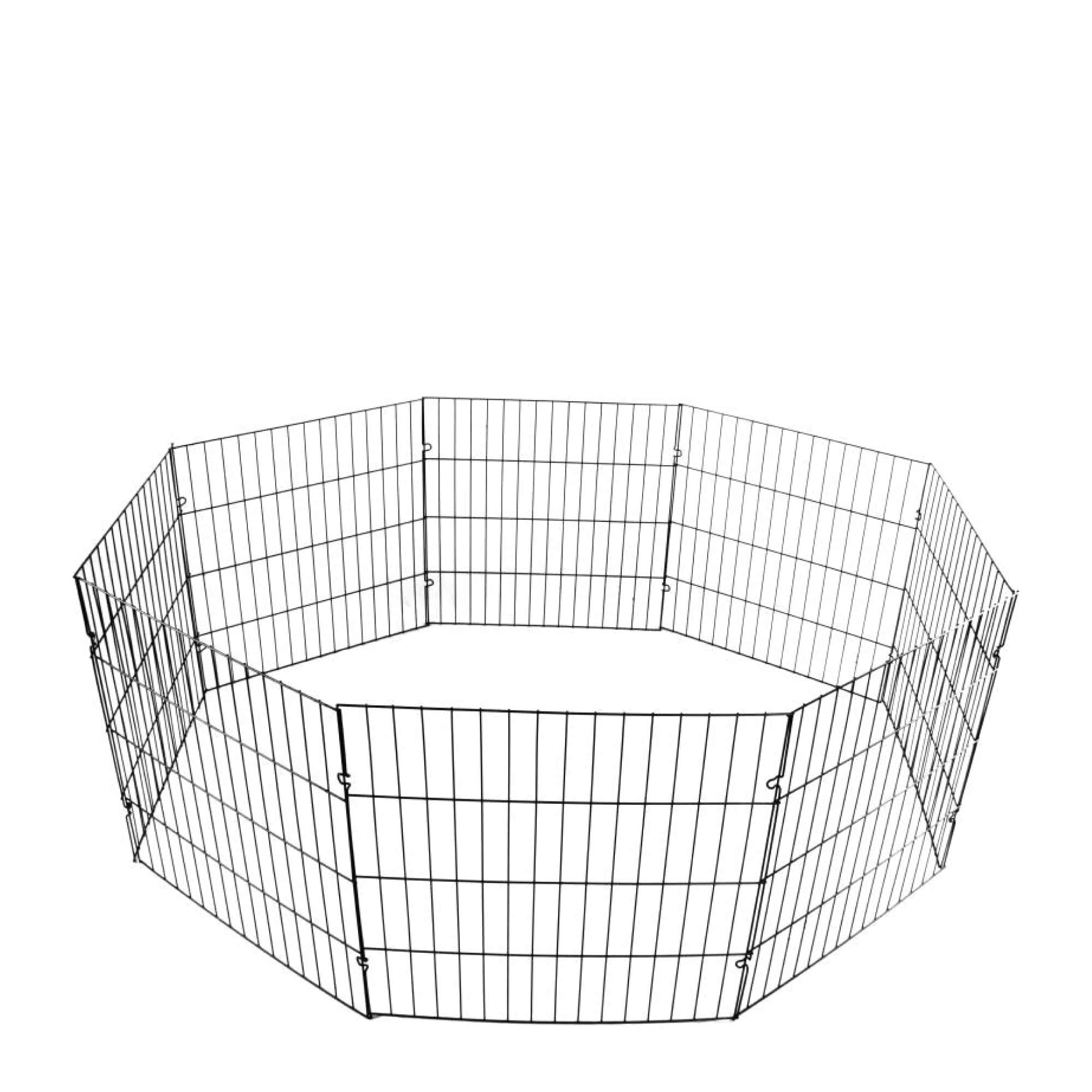 Foldable Metal Pet Playpen, 8 Panels, Indoor/Outdoor - Pawise