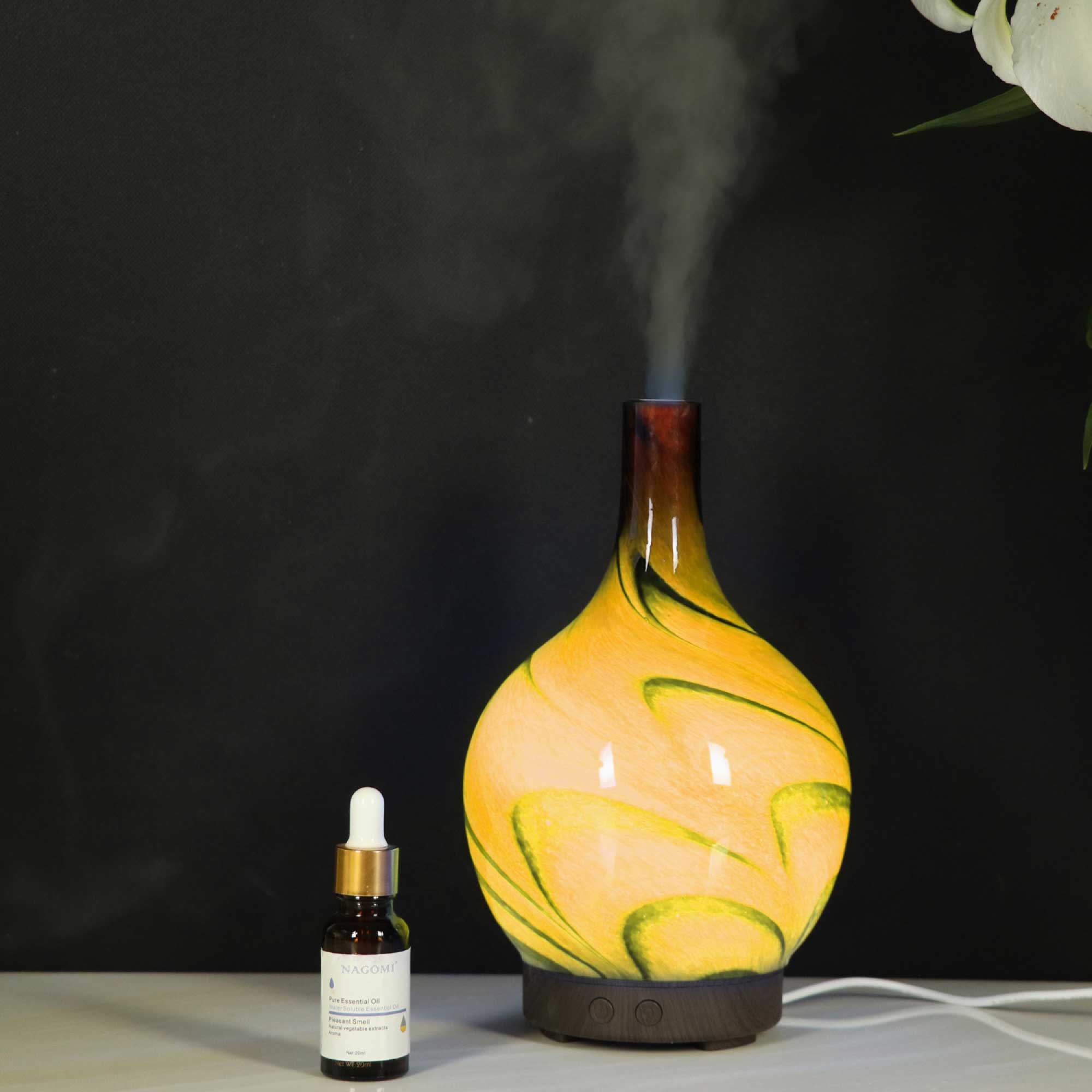 100ml Ultrasonic Essential Oil Aroma Diffuser, 7 LED Light