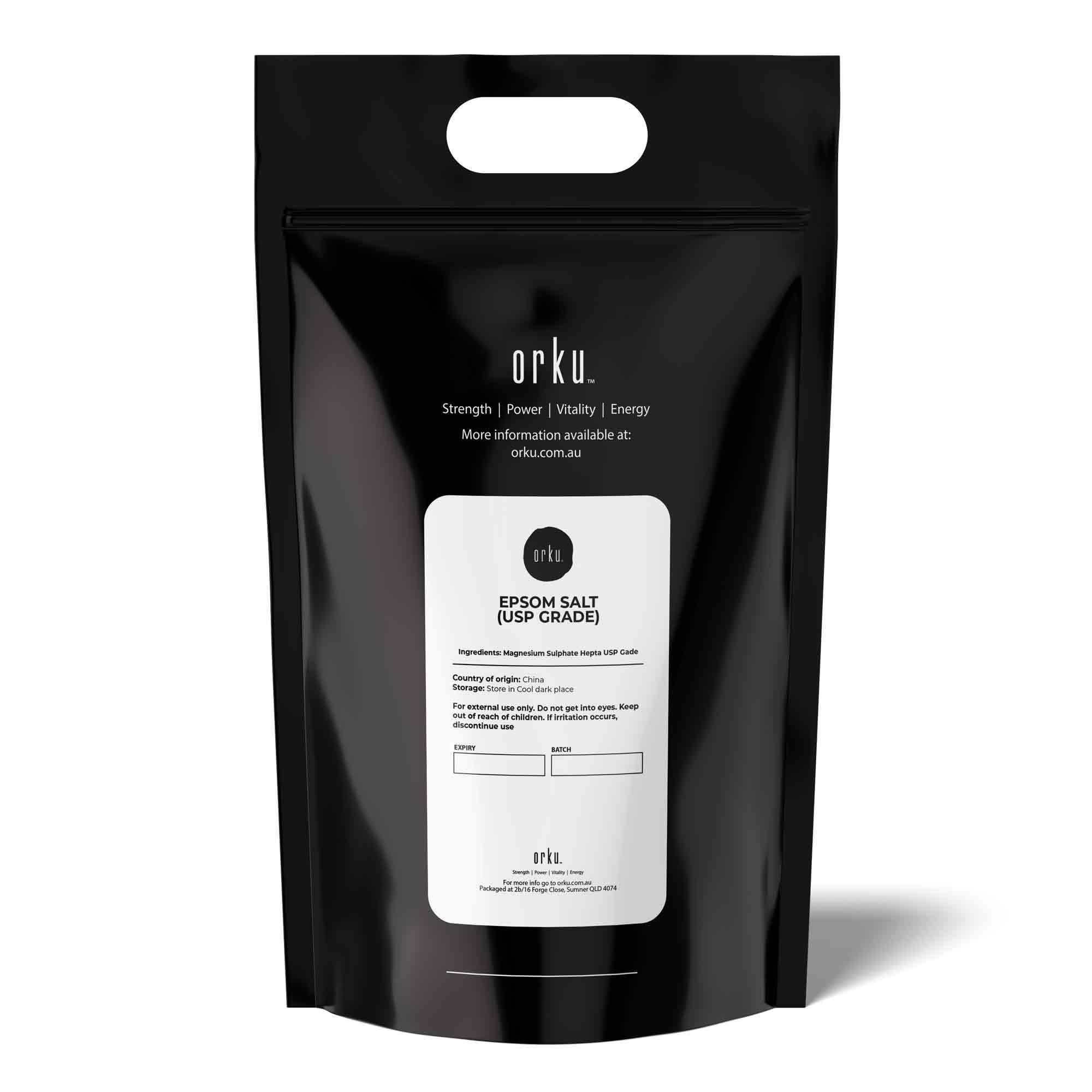 Orku 5Kg Epsom Salt - USP Grade Magnesium Sulfate Body Bath Salts