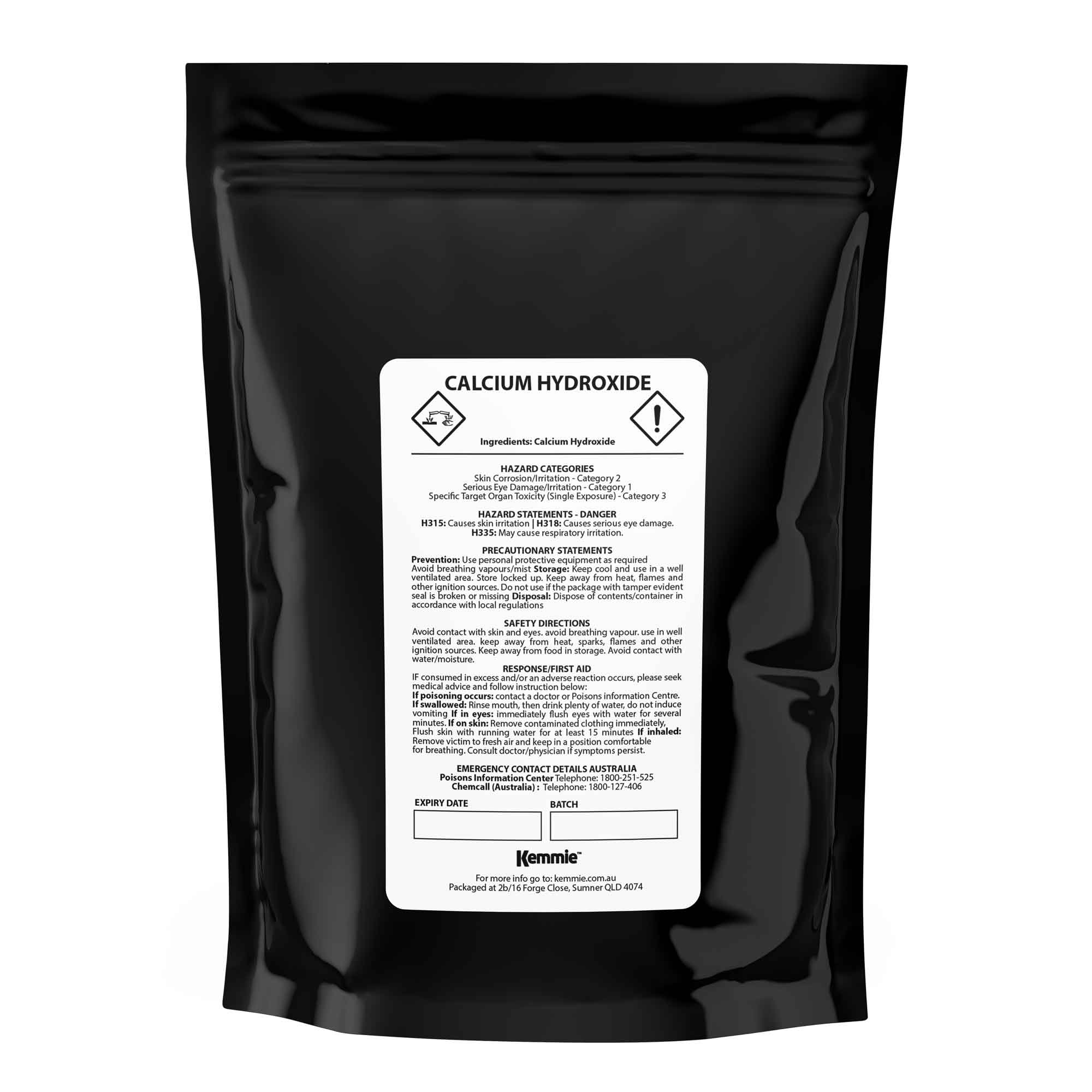 400g Food Grade Calcium Hydroxide Powder - 95%, FCC Certified