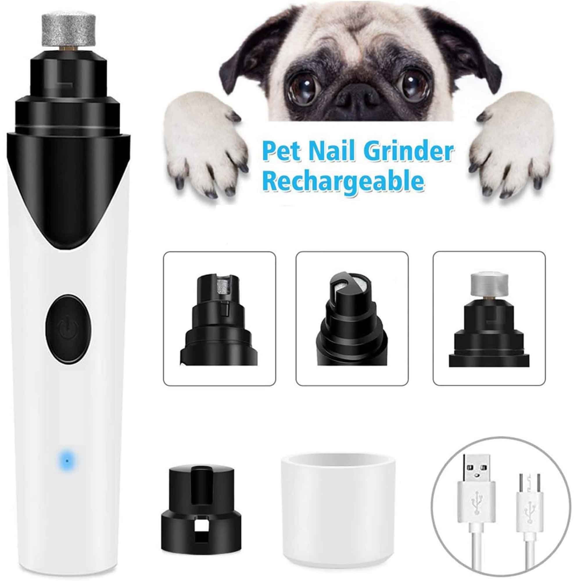 Low Noise Pet Nail Grinder Dog Cat Trimmer Rechargeable N8