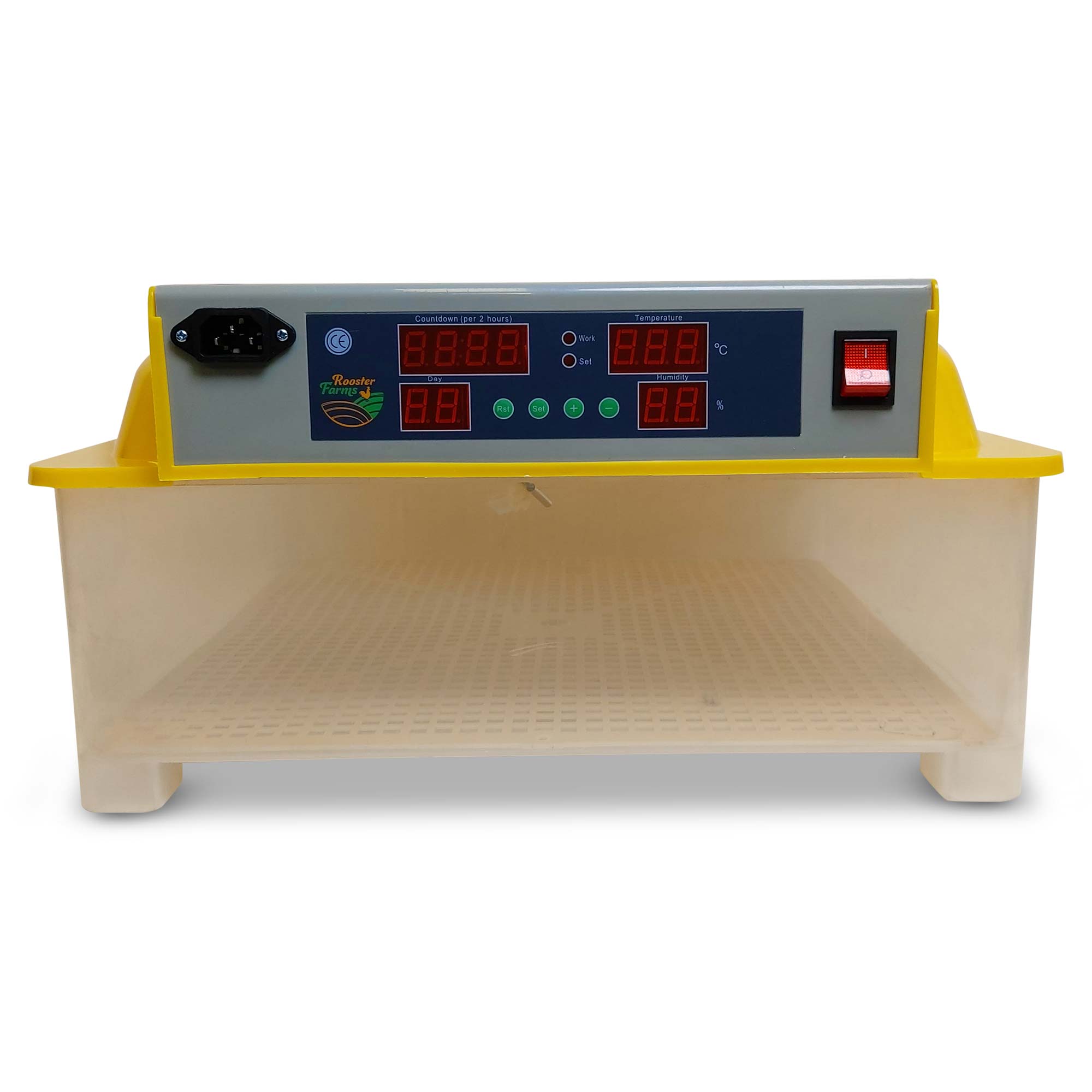 Automatic 60 Egg Incubator with LED, Temp Control + Accessories