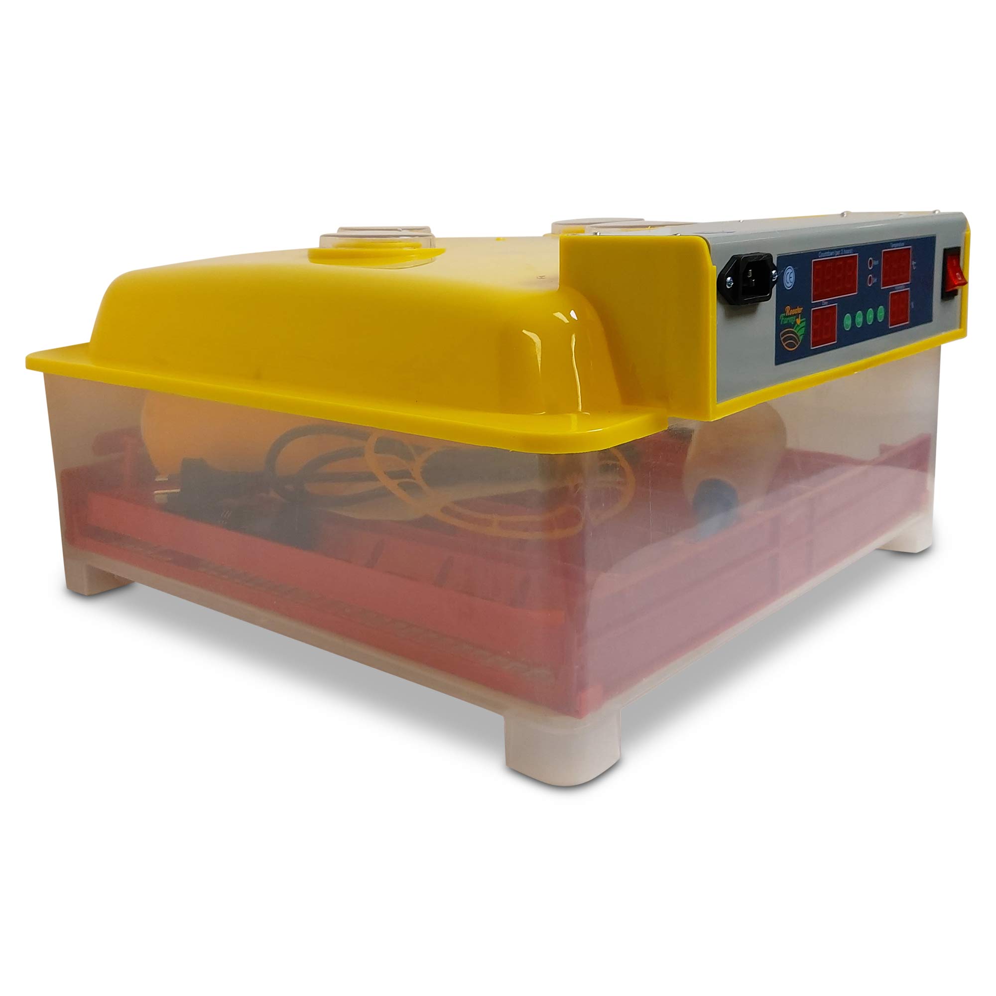 Automatic 60 Egg Incubator with LED, Temp Control + Accessories