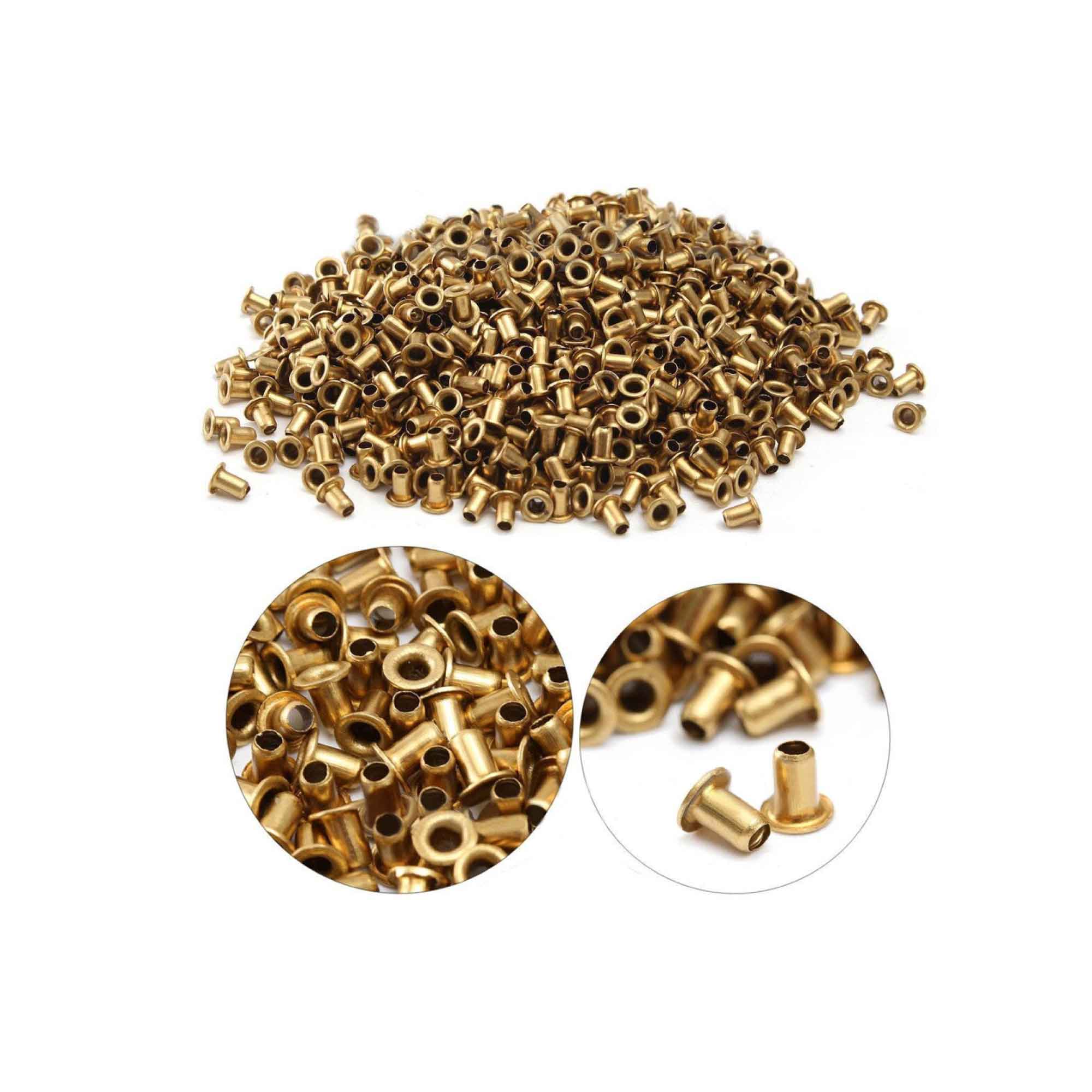 1000 Brass Eyelets for Bee Frames, 4mm Length, Beekeeping