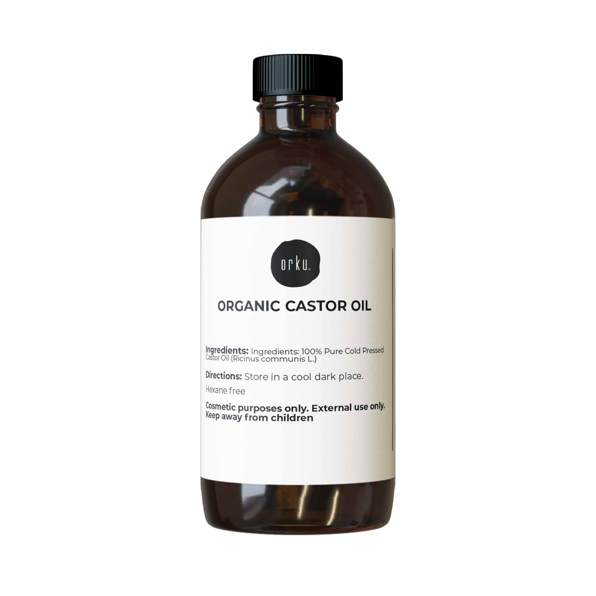 100ml Organic Hexane-Free Cold Pressed Castor Oil