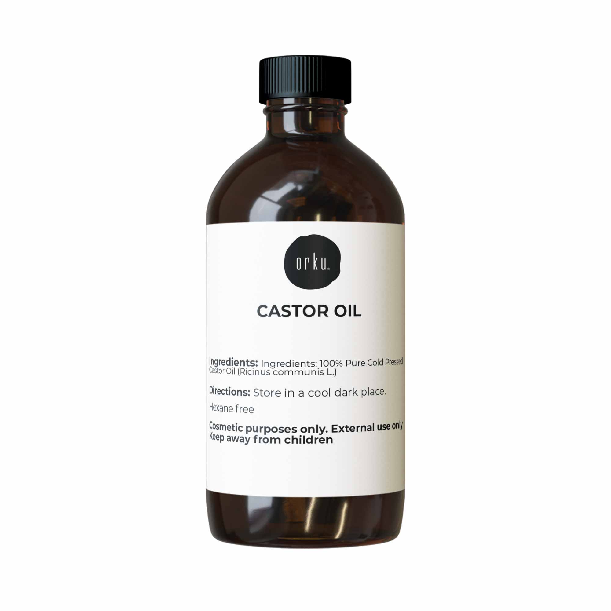 250ml Pure Hexane Free Cold Pressed Castor Oil for Skin & Hair