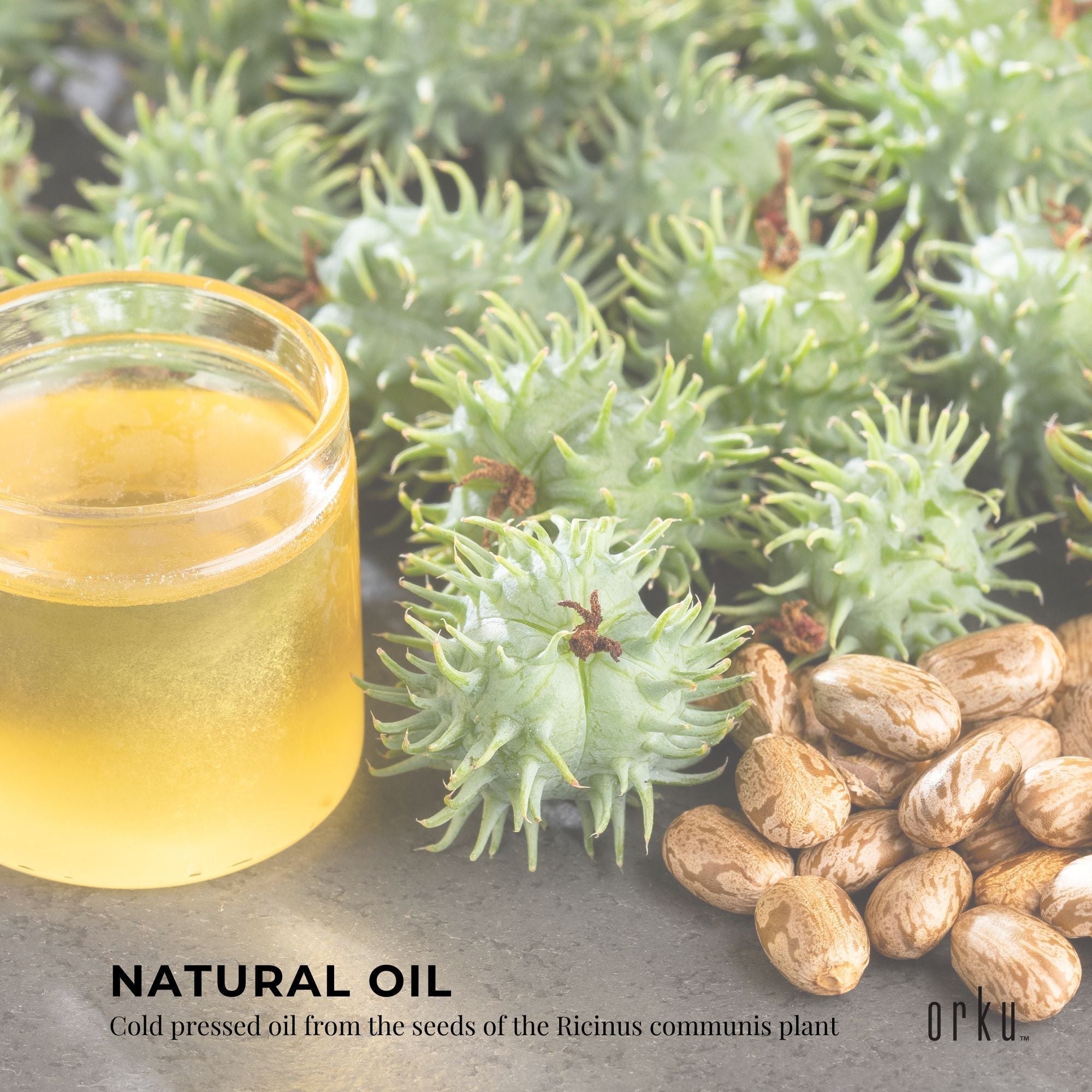 Hexane-Free 1L Castor Oil, Cold Pressed, Rich in Antioxidants