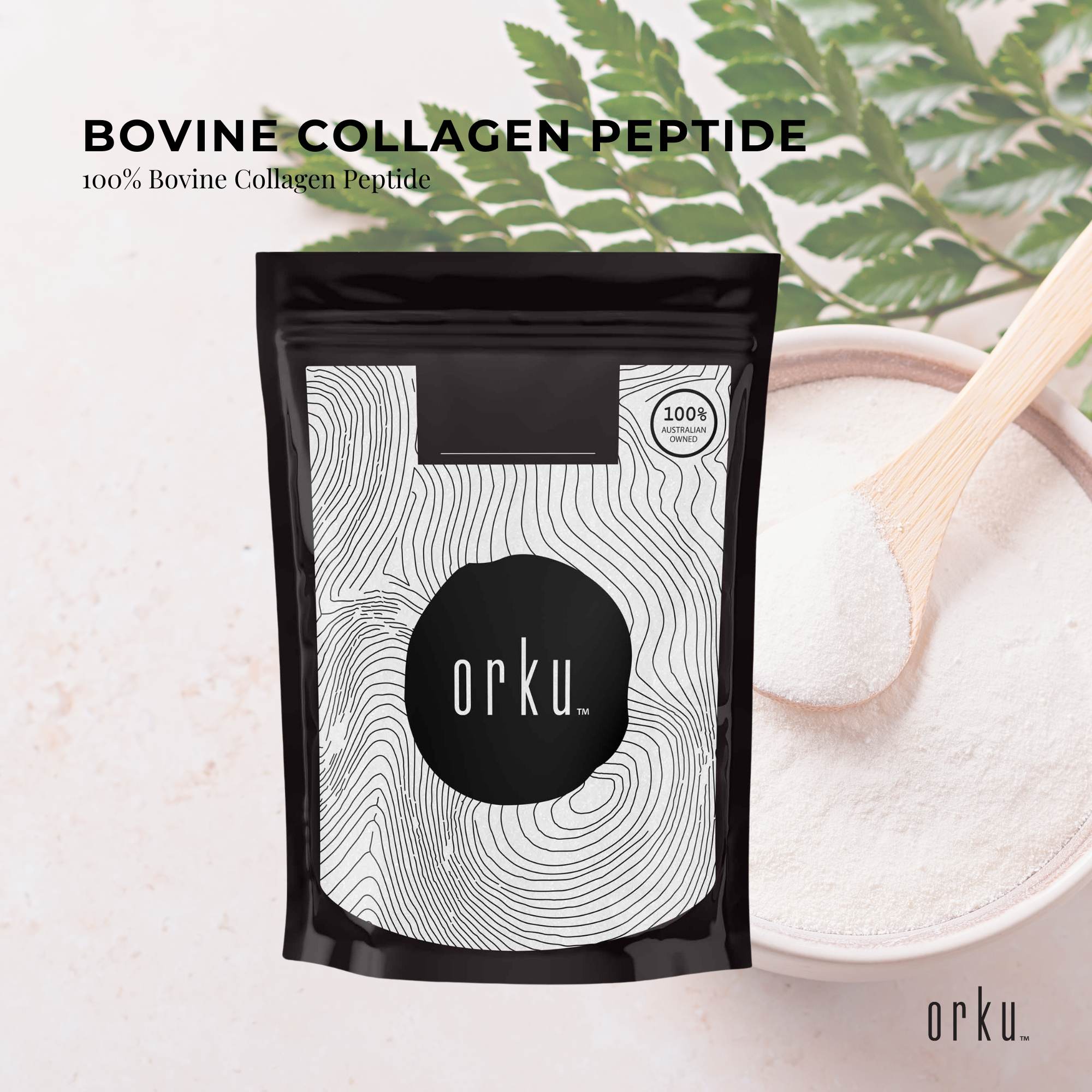 100g Collagen Powder - Bovine Hydrolysate Protein Peptide Supplement Unflavoured