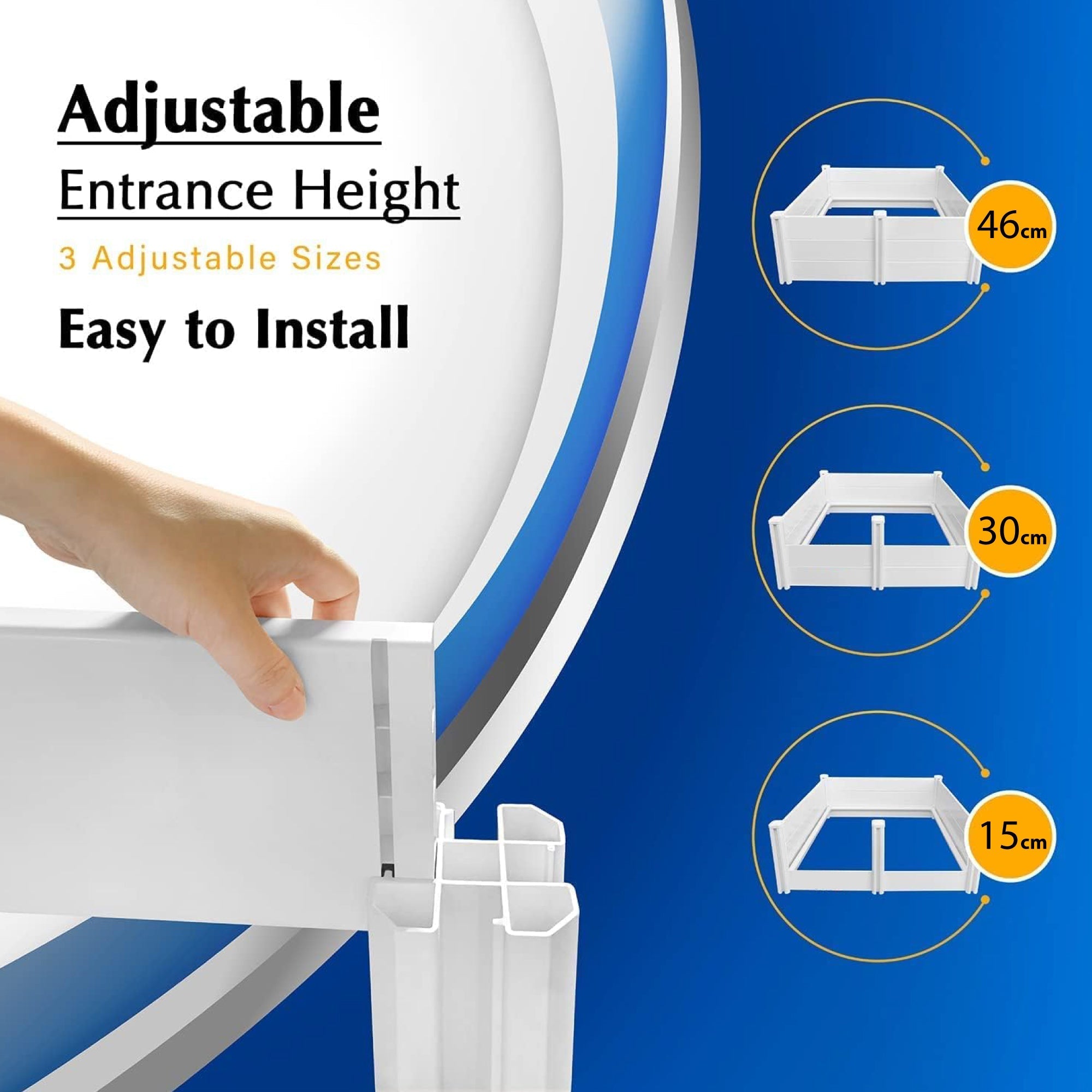 High-Quality PVC Whelping Box with Anti-Crush Rail