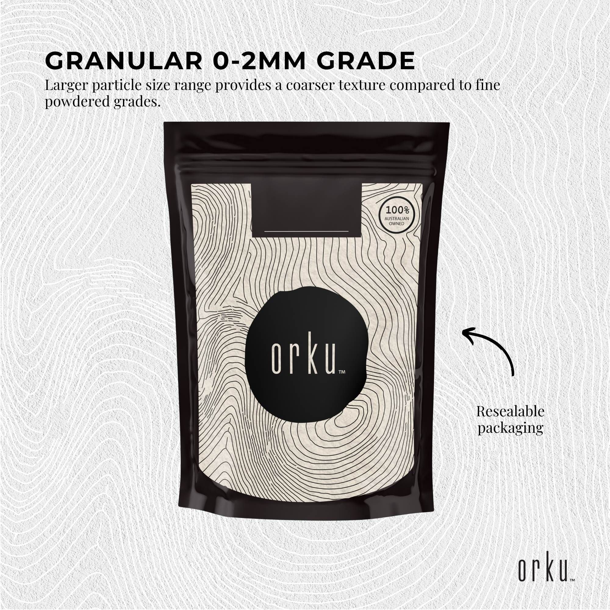 Orku 1Kg Diatomaceous Earth Garden 0-2mm Australian Fossil Shell Flour