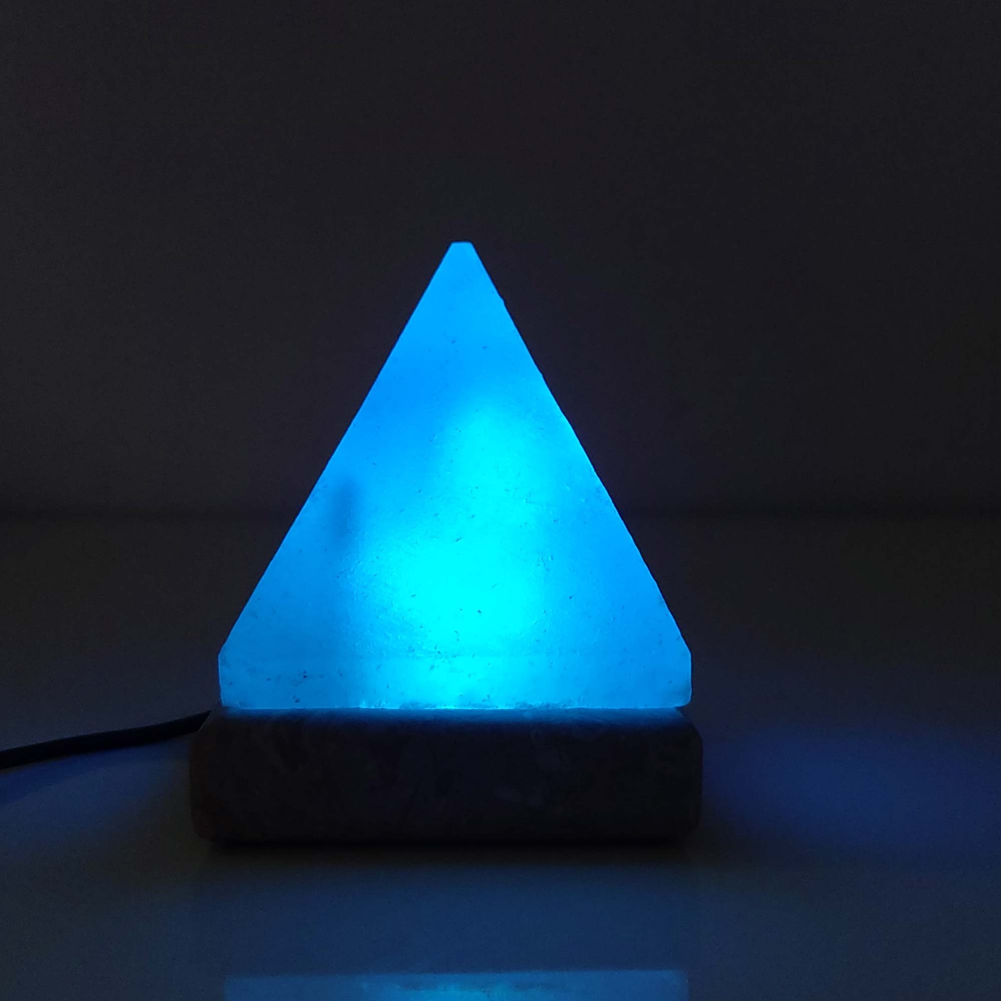 Color Changing Himalayan Salt Lamp USB, Pyramid Shape, LED