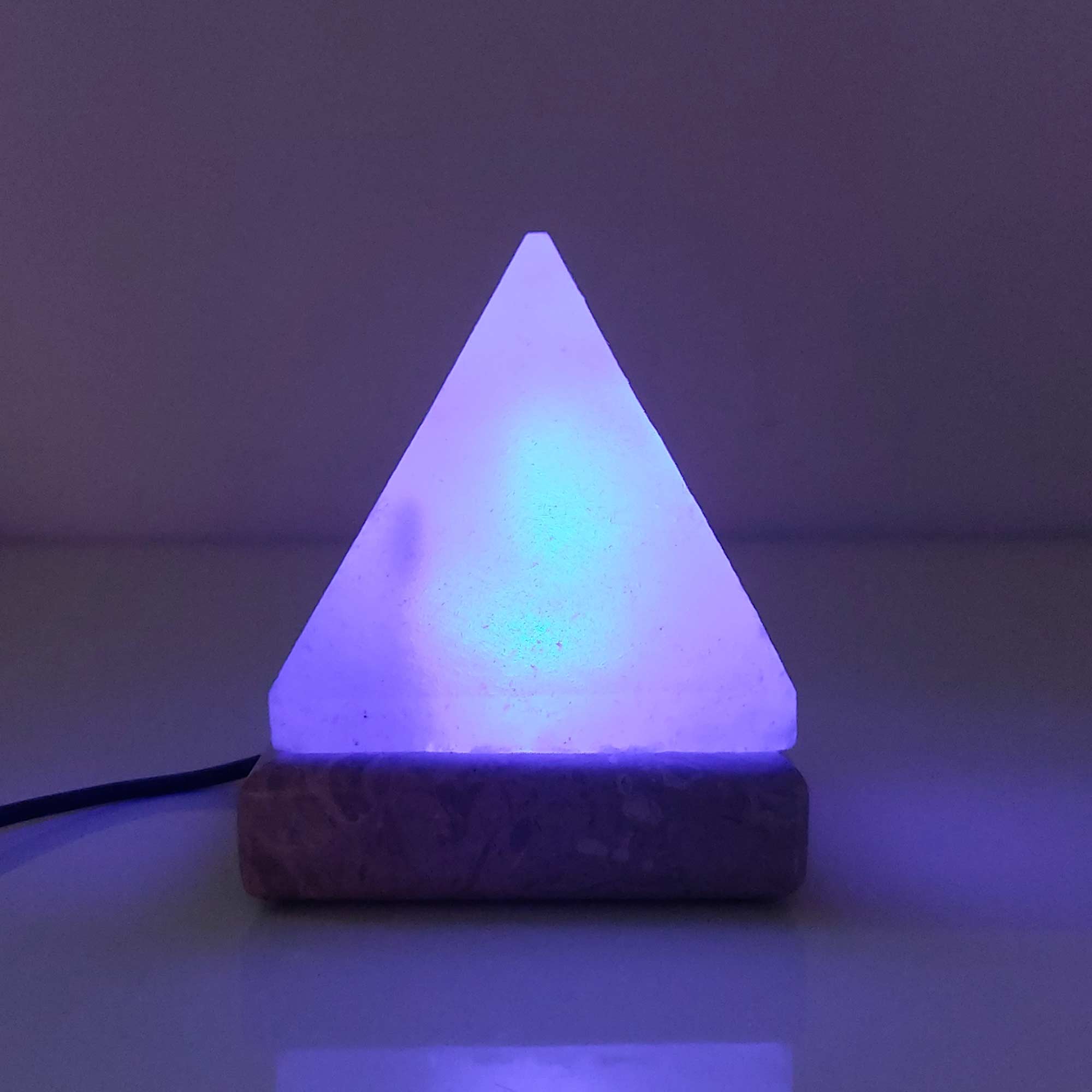 Color Changing Himalayan Salt Lamp USB, Pyramid Shape, LED