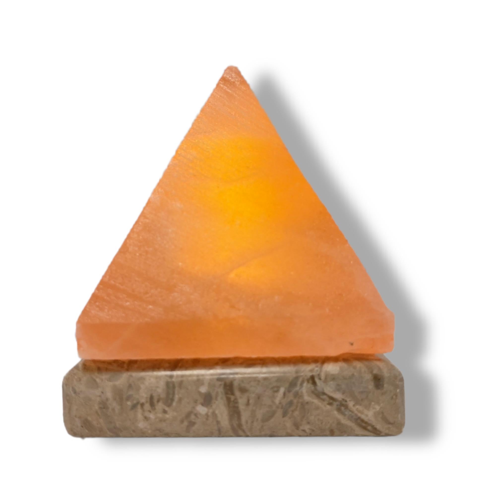 Color Changing Himalayan Salt Lamp USB, Pyramid Shape, LED