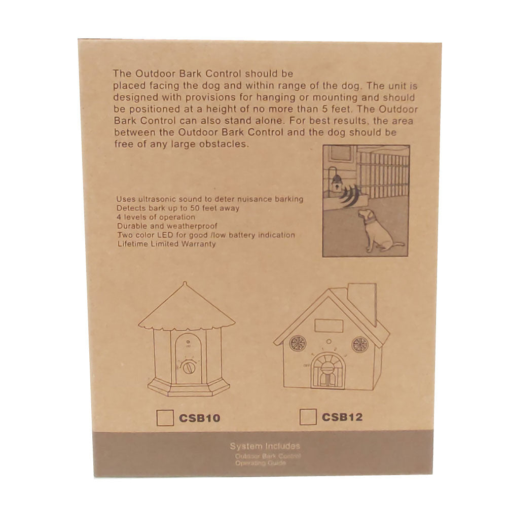 Durable Weatherproof Ultrasonic Outdoor Bark Control Unit