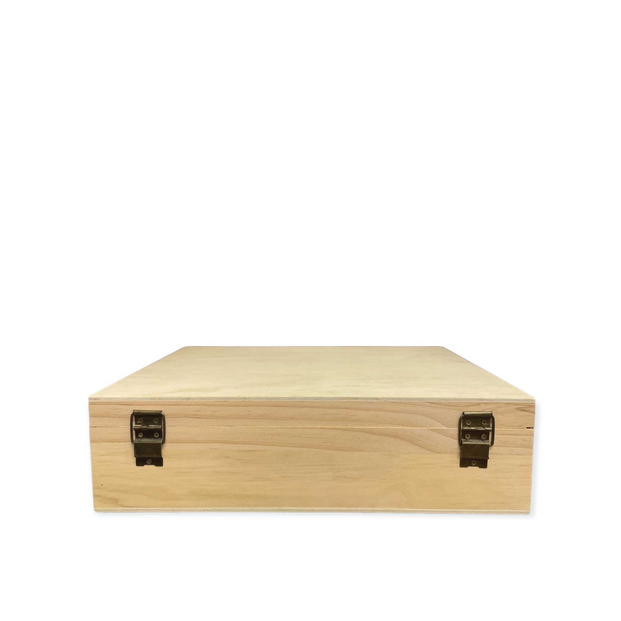 74 Slot Pine Wood Essential Oil Storage Box with Snap Closure