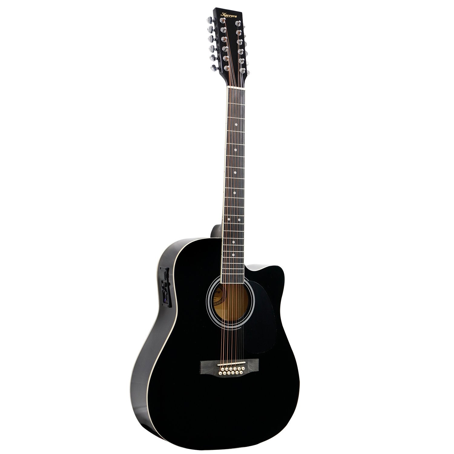 12-String High-Gloss Acoustic Guitar with EQ & Kit