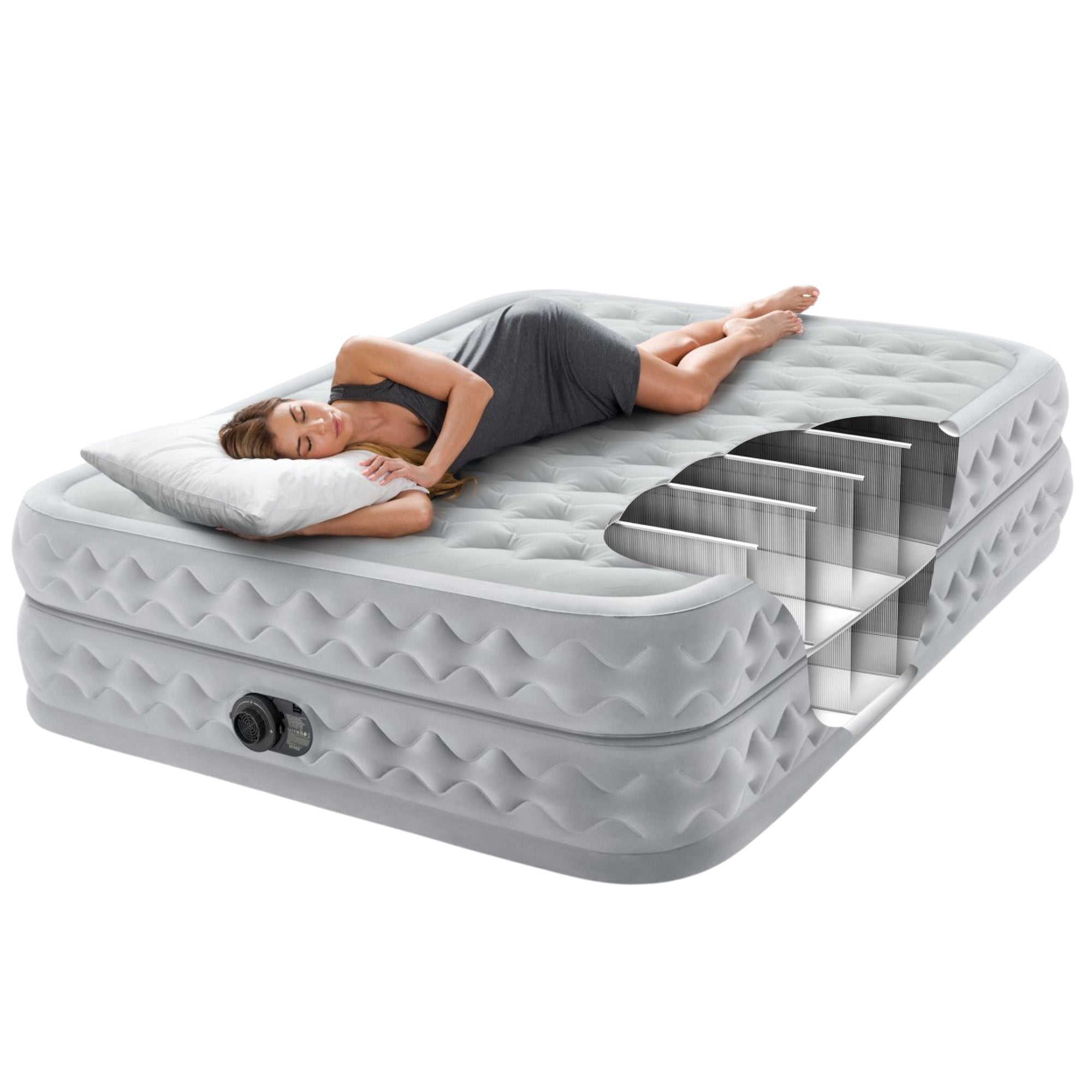 Advanced Queen Air Mattress with Internal Pump – Intex