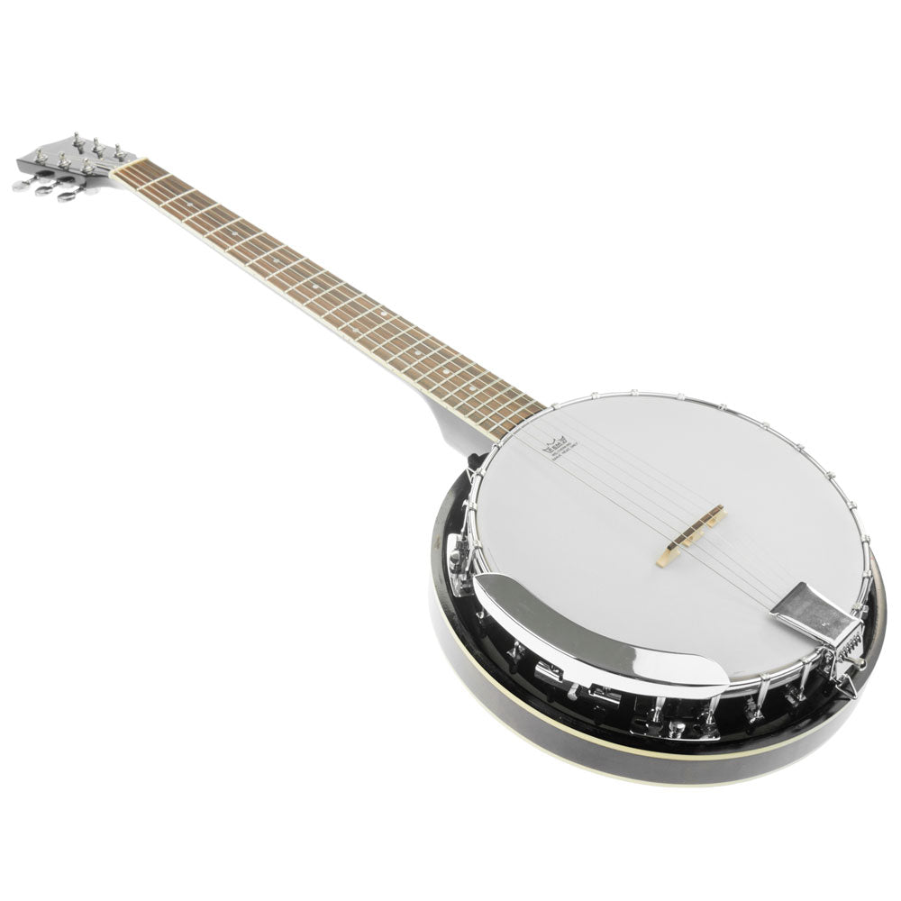 6-String Guitar Banjo, High-Gloss, Worm-Drive Tuners, Karrera