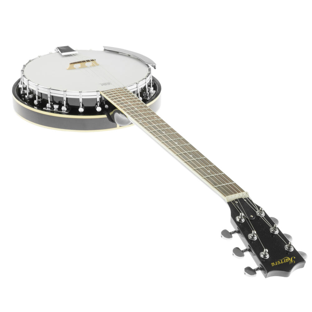 6-String Guitar Banjo, High-Gloss, Worm-Drive Tuners, Karrera