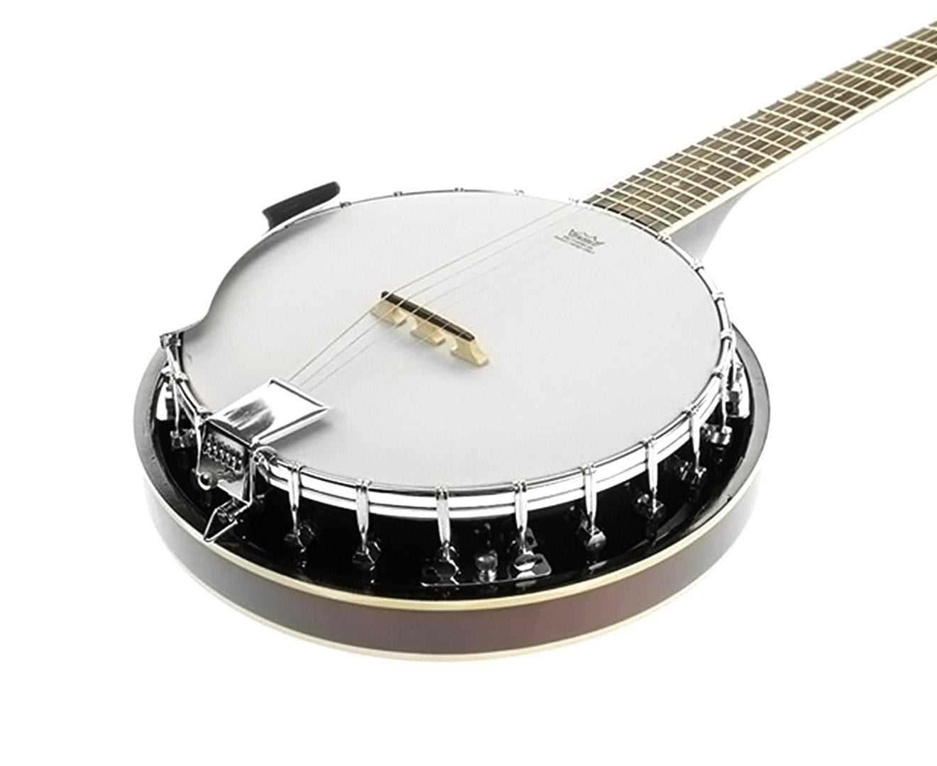 High-Gloss 6-String Resonator Banjo, Steel Armrest - Karrera