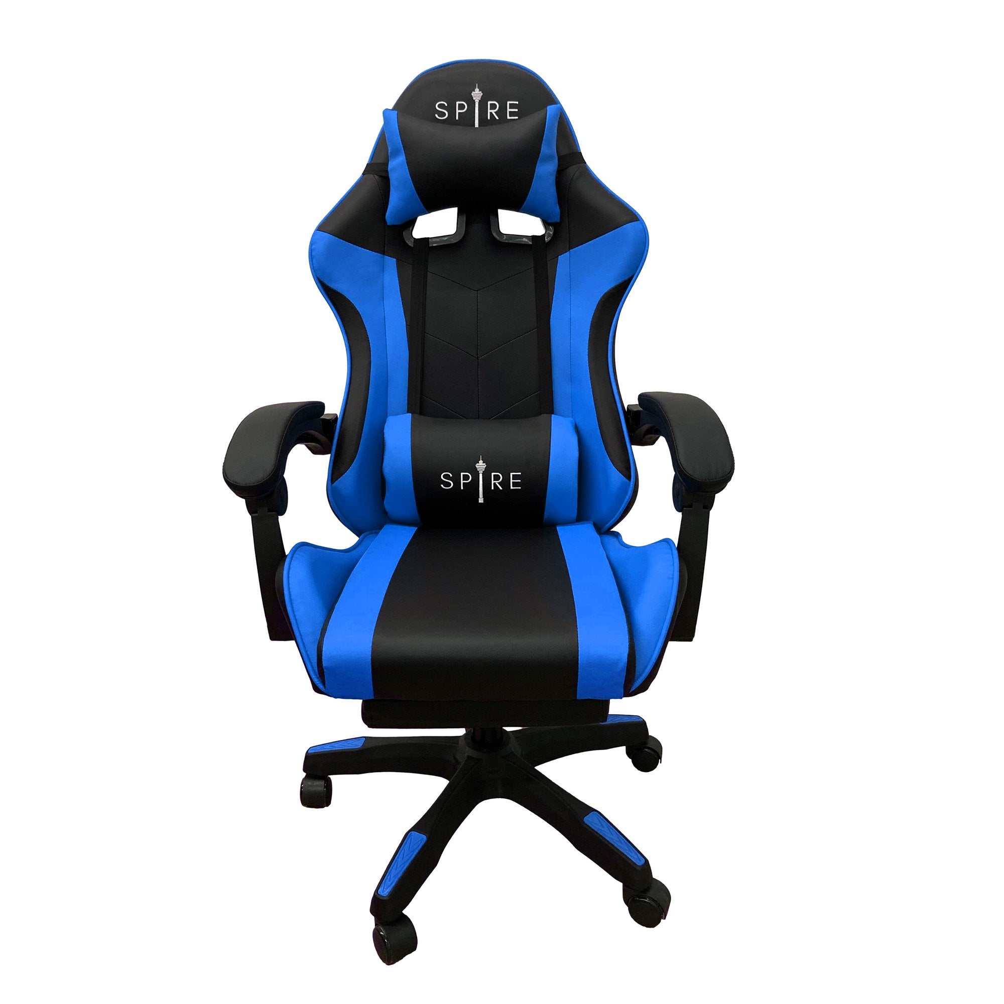 Adjustable Reclining Gaming/Office Chair with Armrests, Footrest - Intex Spire Zinc