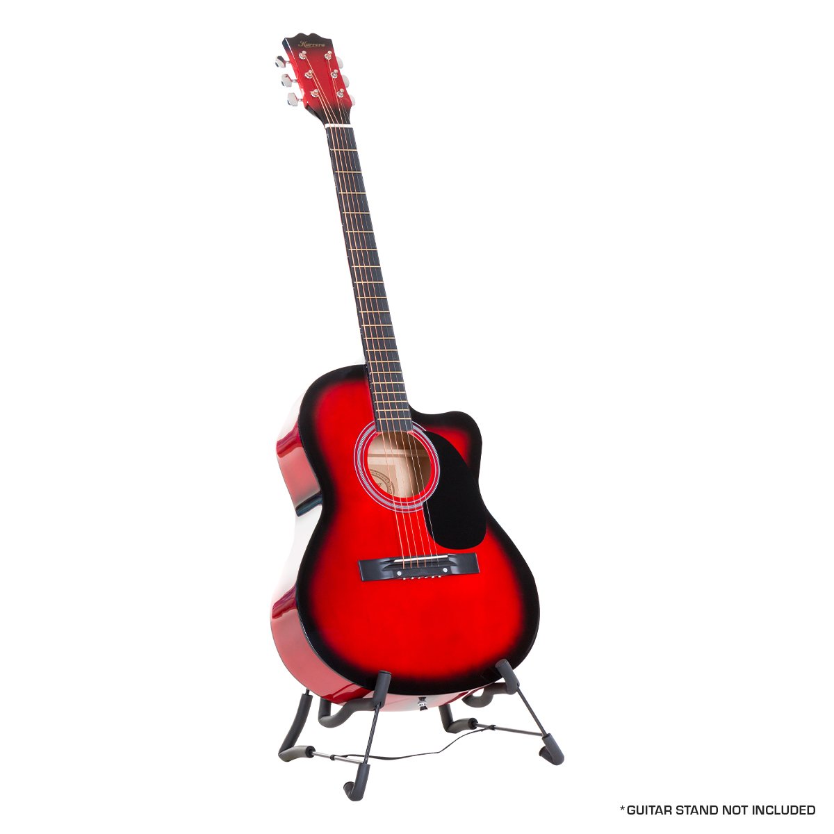 Gloss Finish 40in Acoustic Cutaway Guitar Set - Karrera