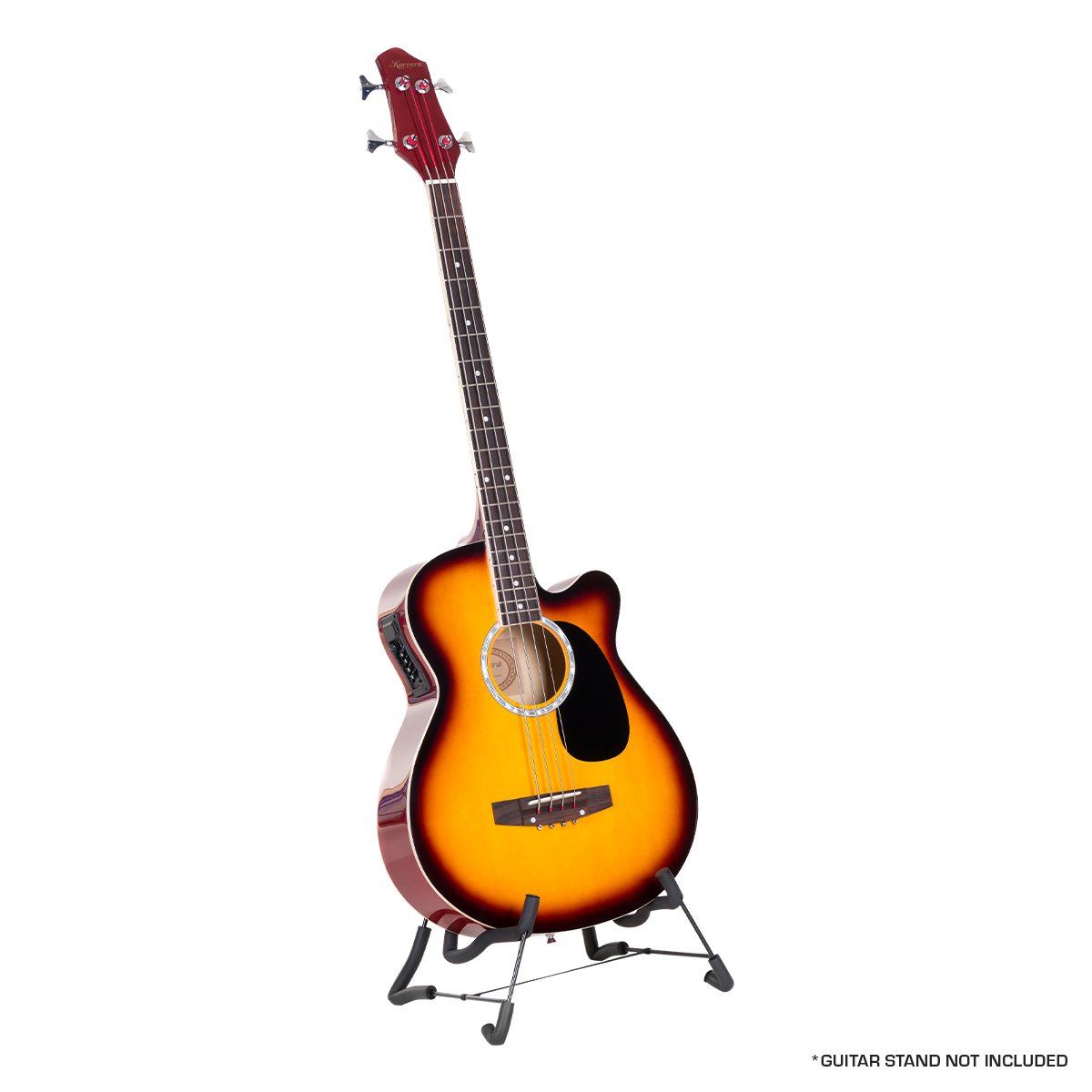 Gloss Finish 43in Acoustic Bass Guitar, Basswood - Karrera