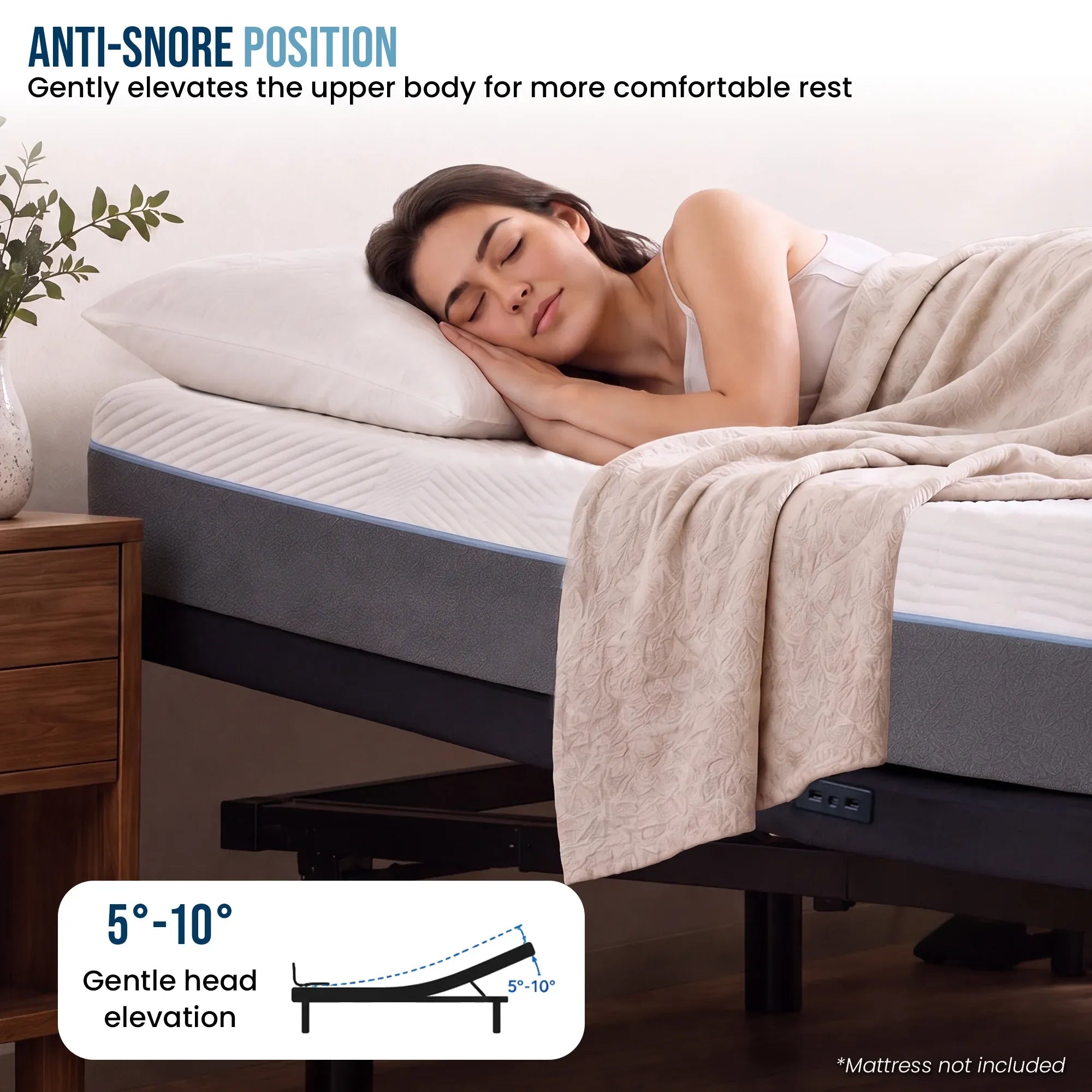 Therapedic Kinetic Advance Adjustable King Single Bed Base with Head Tilt