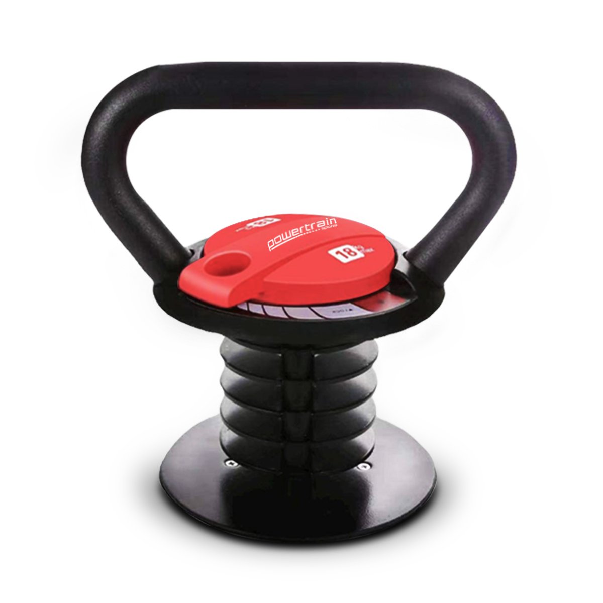 18kg Adjustable Kettlebell Quick-Lock Durable Design Powertrain