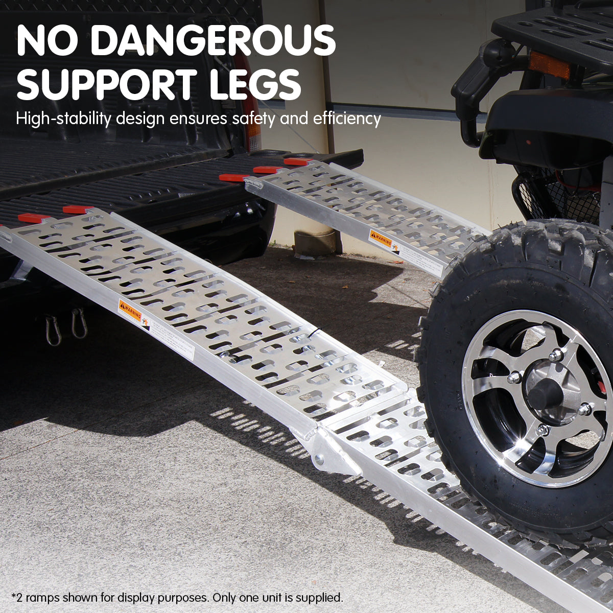 Heavy Duty Folding Aluminium Ramp, 340kg Capacity - RIGG Offroad