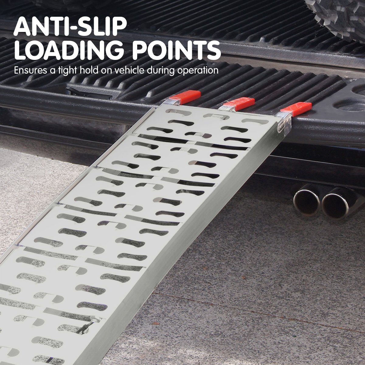 Heavy Duty Folding Aluminium ATV Loading Ramps (2 Pack)