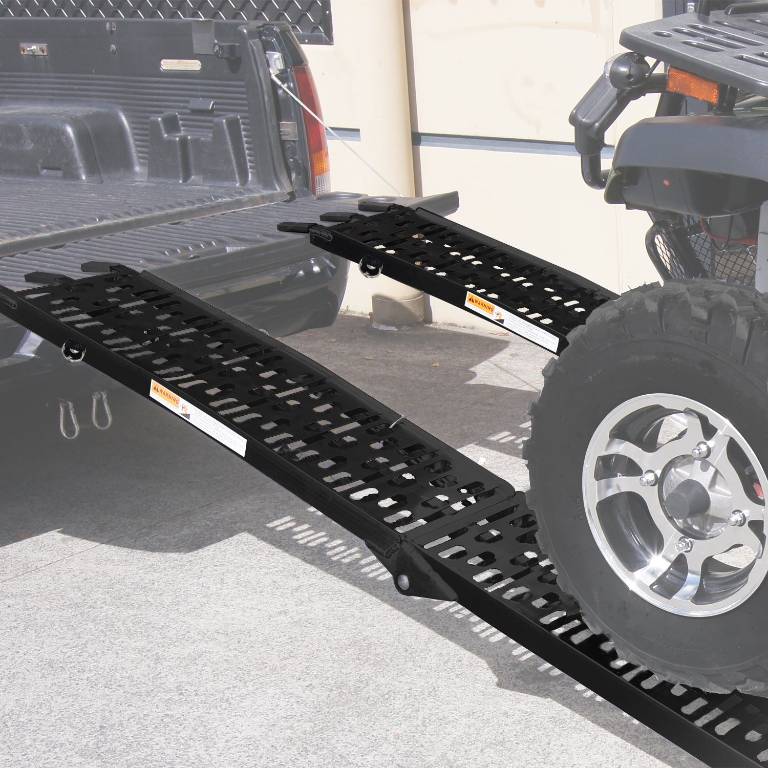 Non-Slip Aluminium Folding ATV Ramps 272kg Set of 2