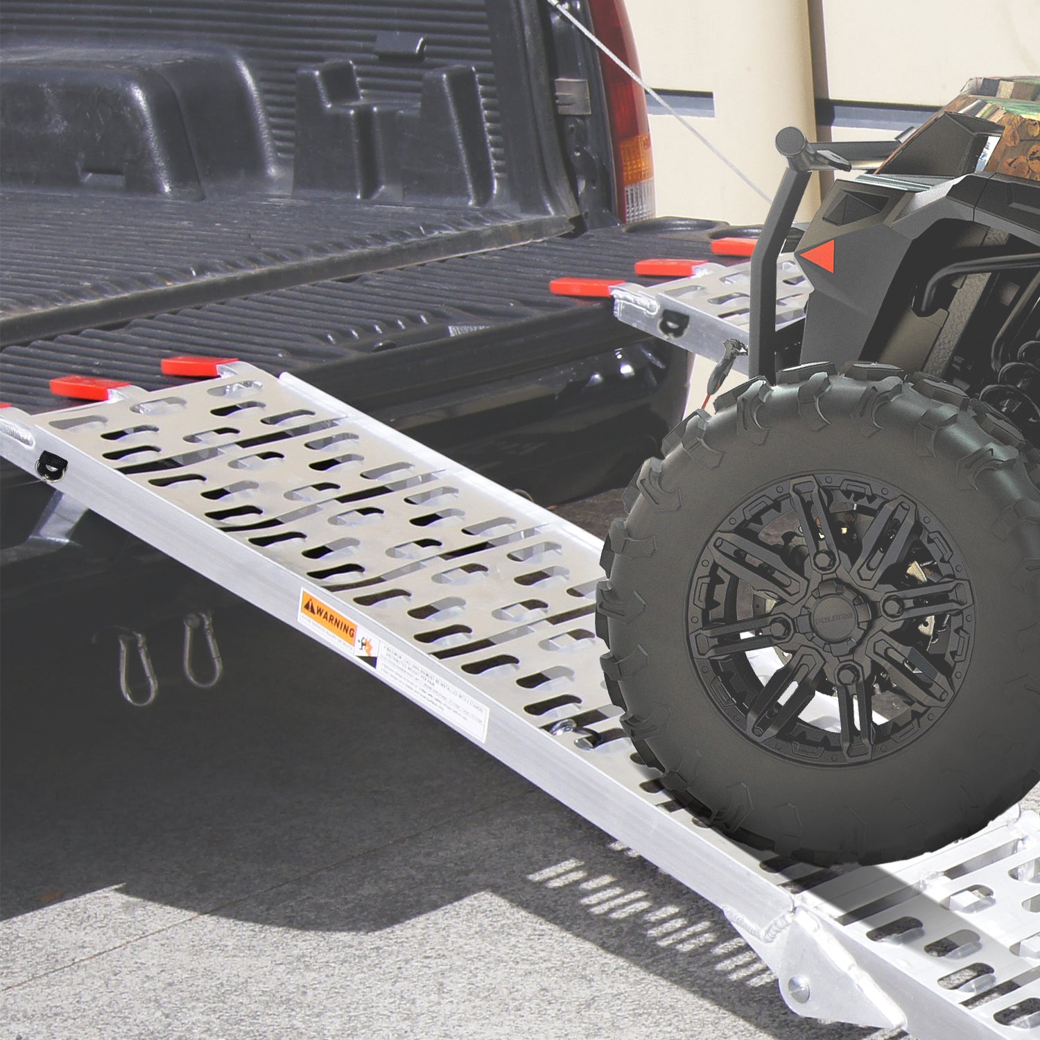 Heavy-Duty Foldable Aluminum ATV Loading Ramp, 340kg