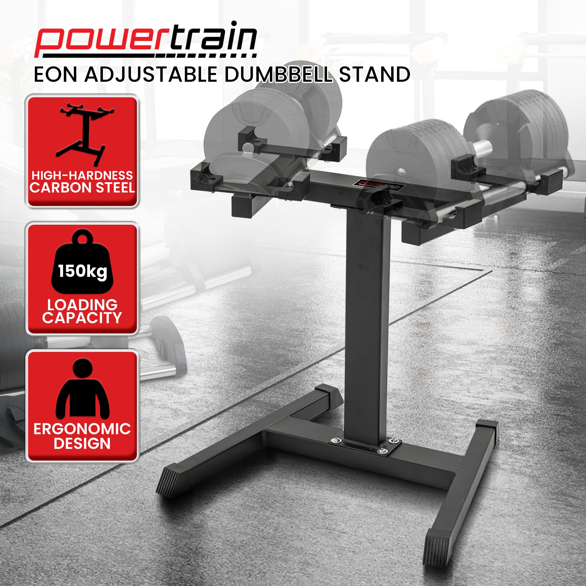 Powertrain 150Kg Adjustable Eon Dumbbell Stand