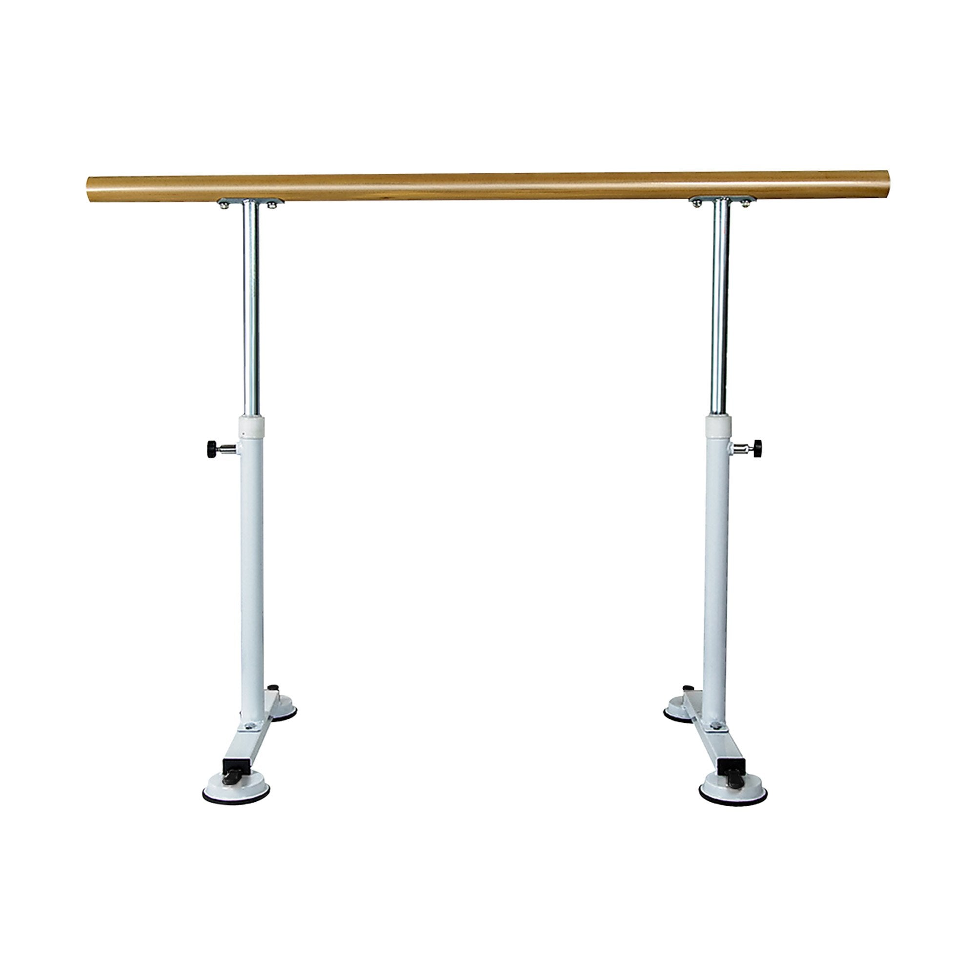 Adjustable Pine Ballet Barre with Steel Legs, 1.5m - Powertrain