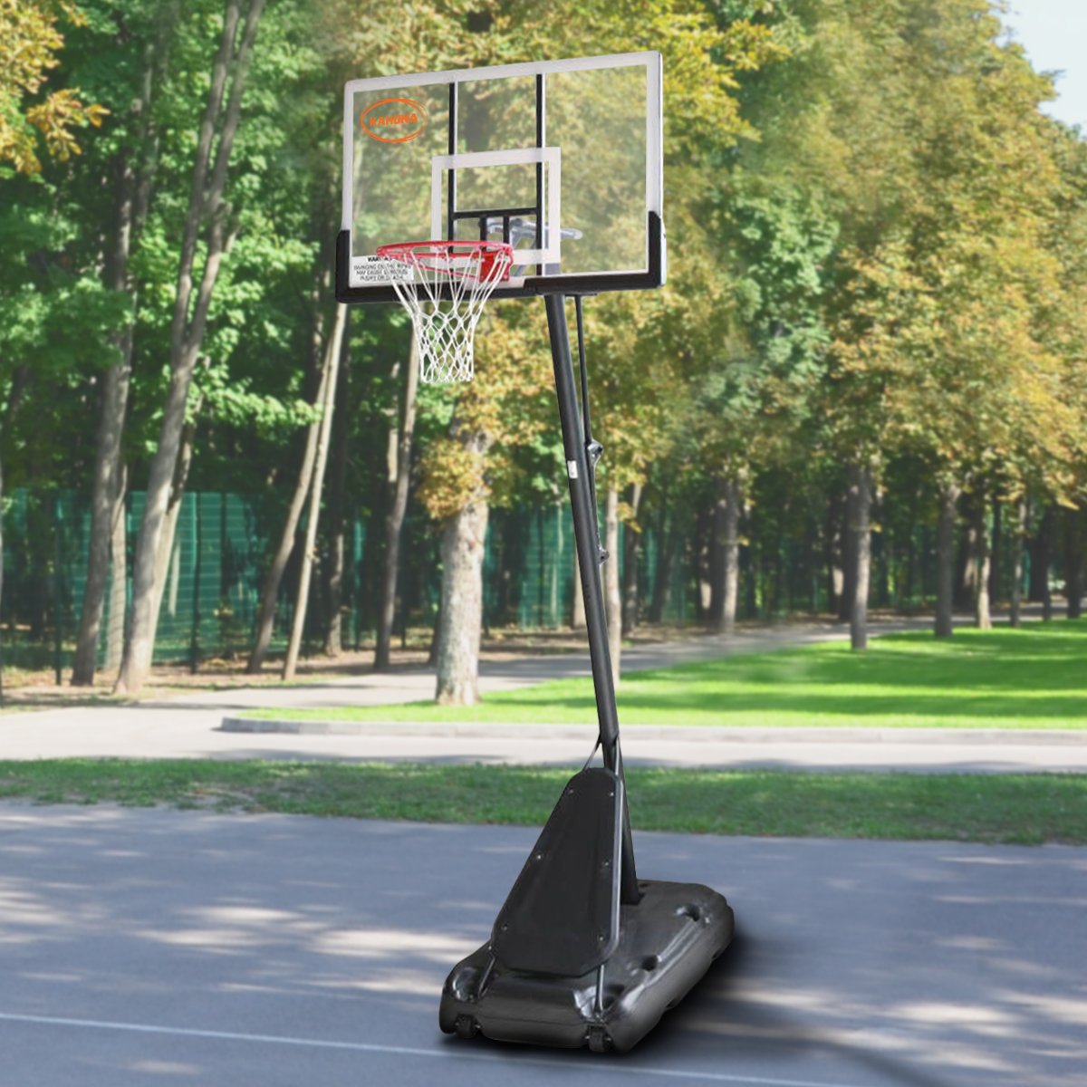 Height Adjustable Basketball Hoop with Heavy-Duty Rim - Kahuna