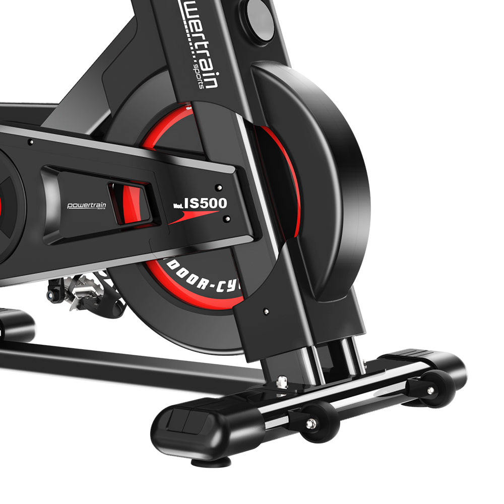 Heavy-Duty Spin Bike with LCD Display, Adjustable Seats - Powertrain