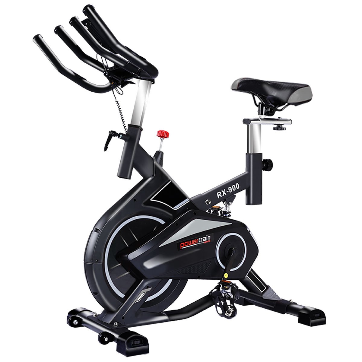 Adjustable Flywheel Spin Bike with LCD Monitor - Powertrain