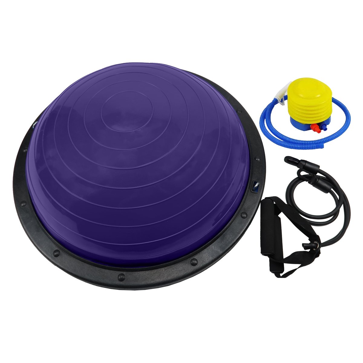 58cm Anti-Burst Yoga Ball Balance Trainer with Bands