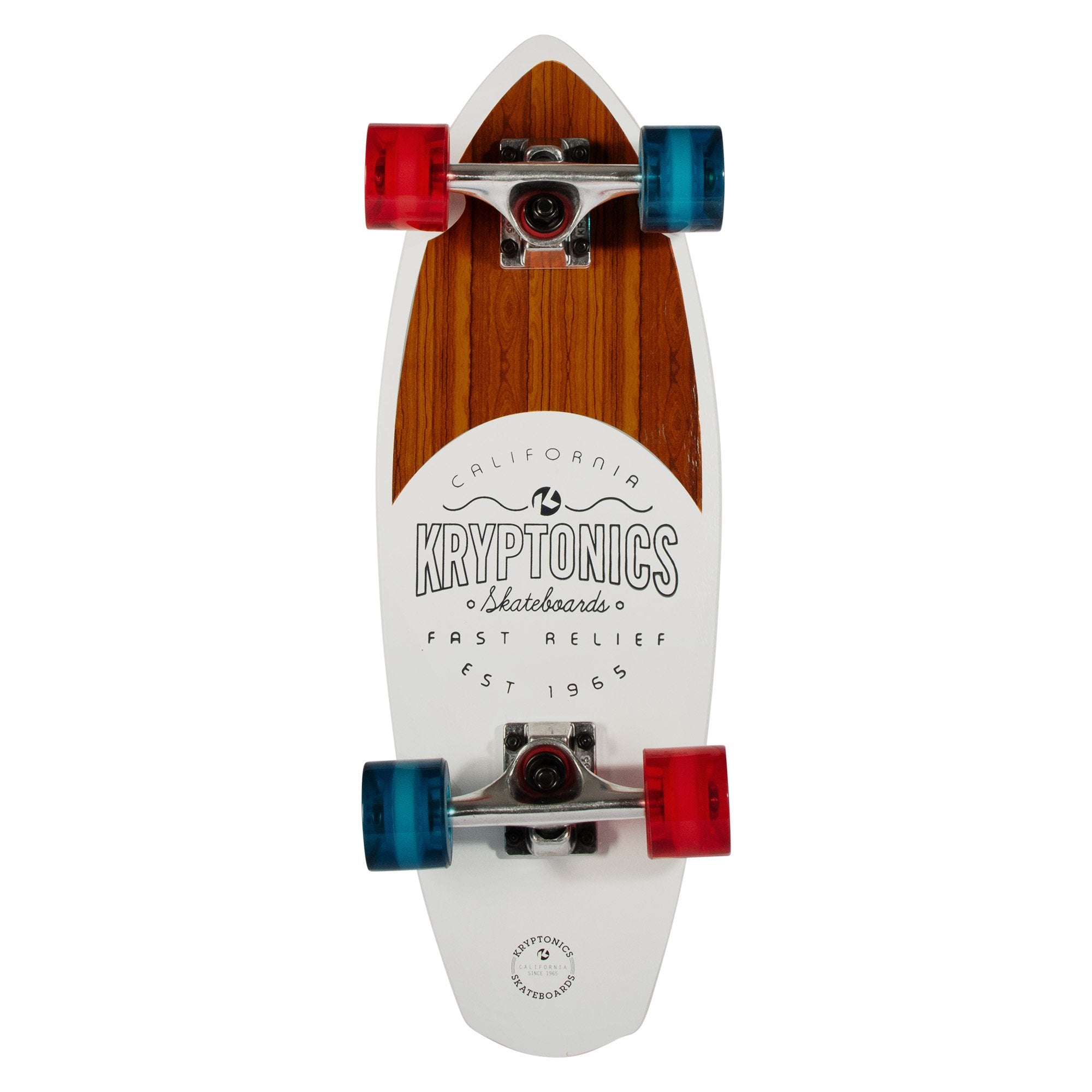 Kryptonics 23" Maple Wood Mini Fat Cruiser Board with ABEC 3 Bearings