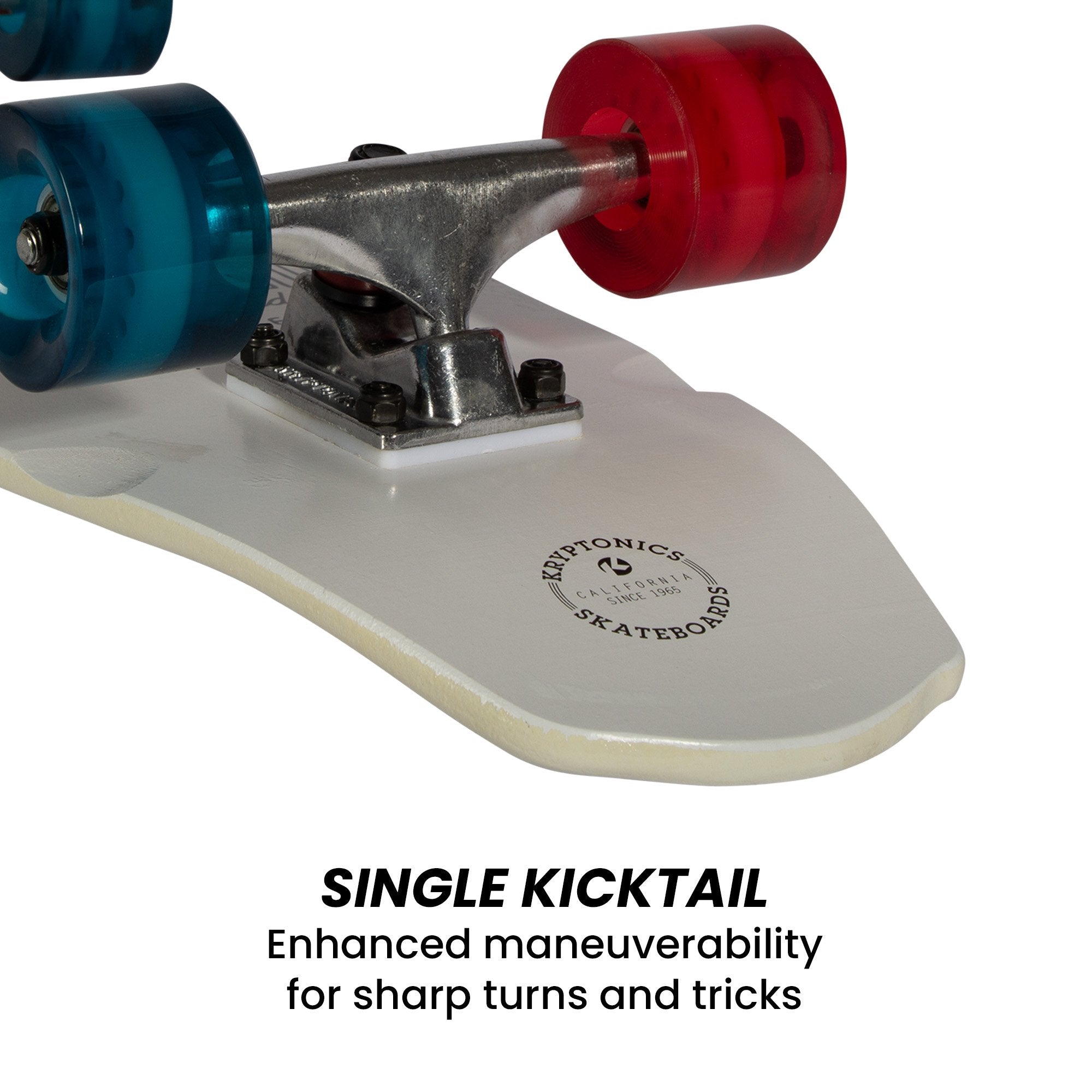 Kryptonics 23" Maple Wood Mini Fat Cruiser Board with ABEC 3 Bearings