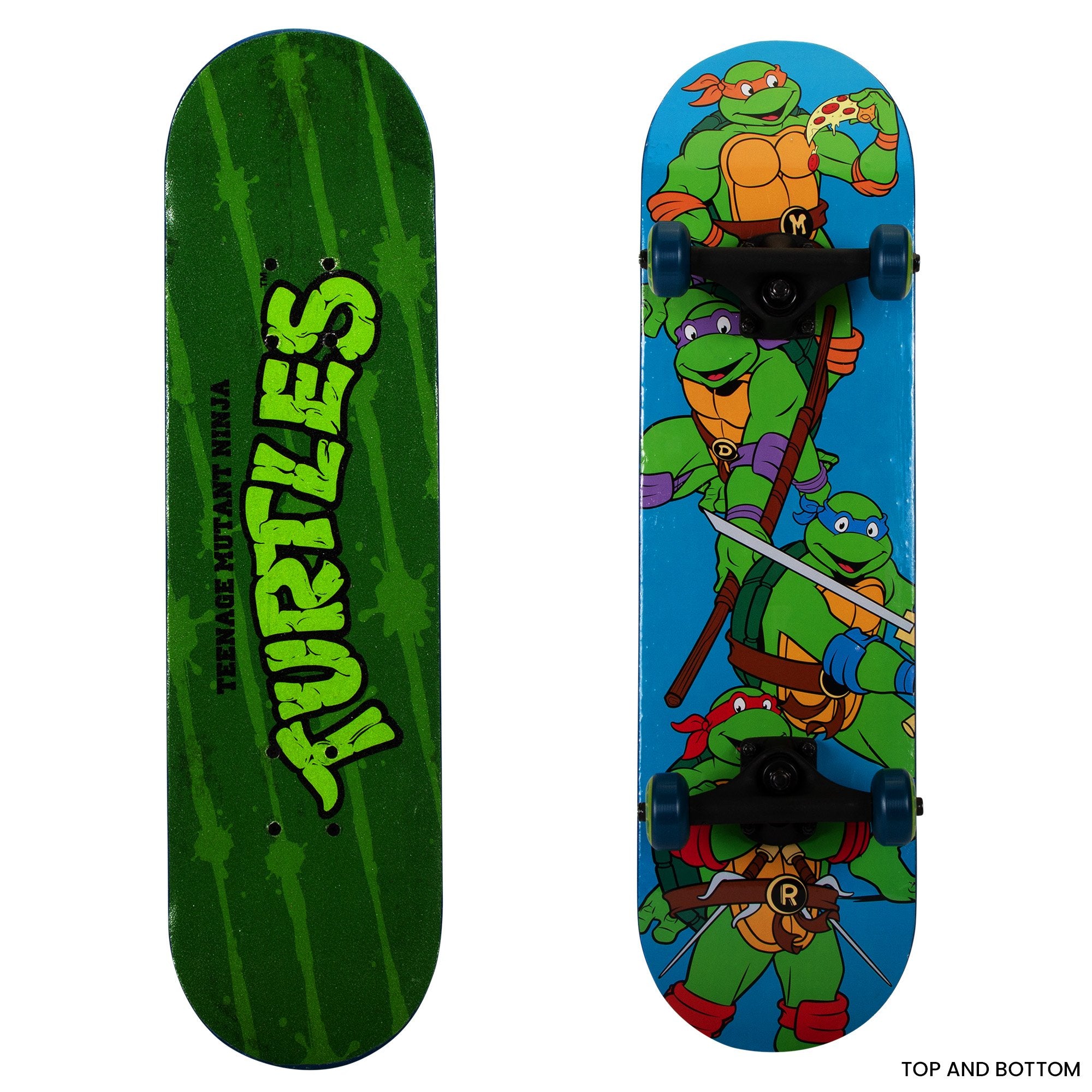 28-inch TMNT Skateboard with 9-Ply Maple Deck & Carbon Steel Bearings