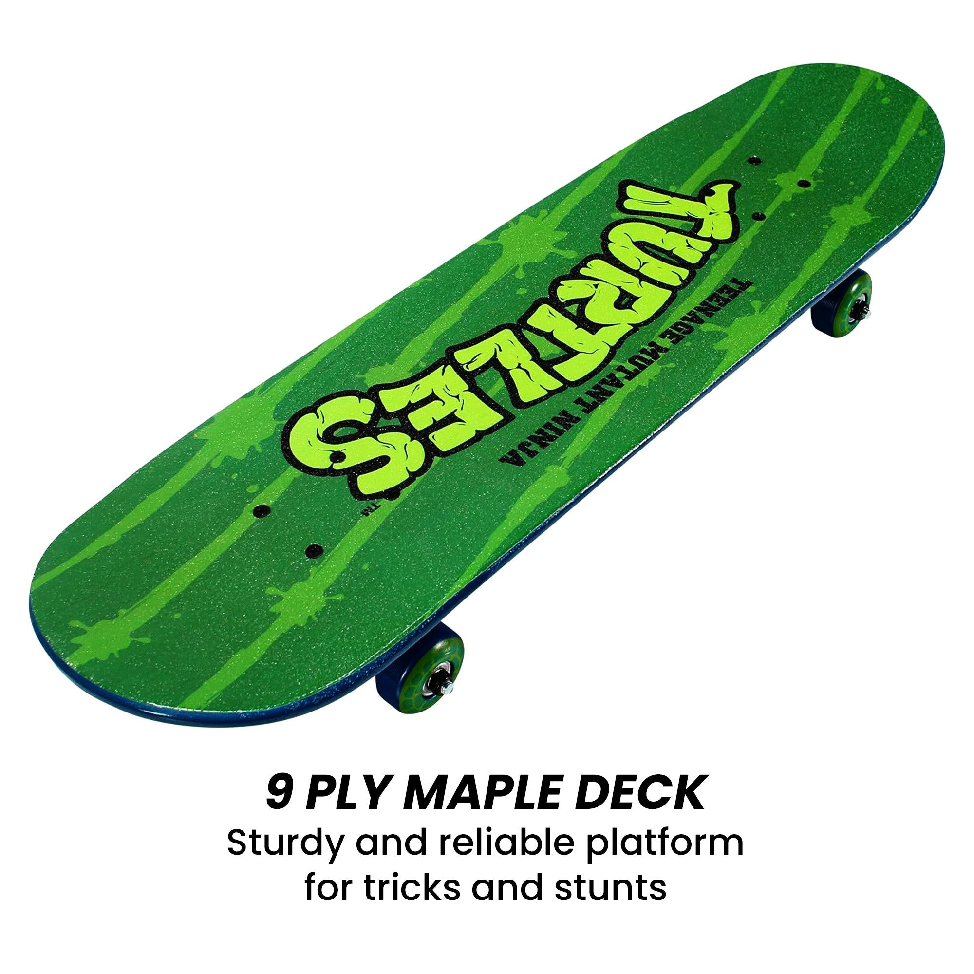 28-inch TMNT Skateboard with 9-Ply Maple Deck & Carbon Steel Bearings