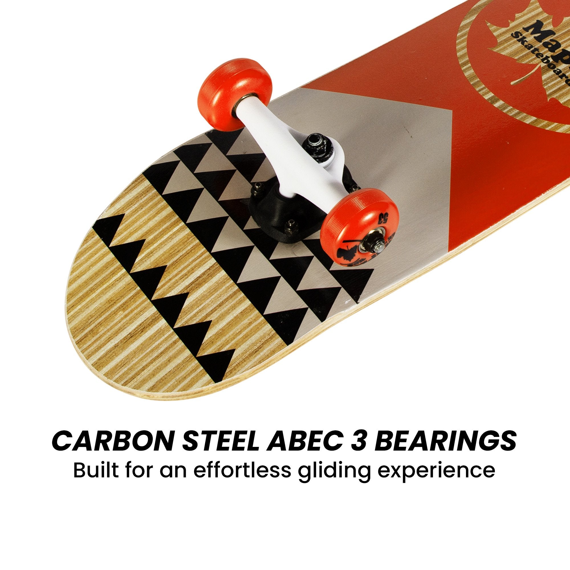 Durable 31" Maple Skateboard, Composite Trucks, ABEC 3 Bearings